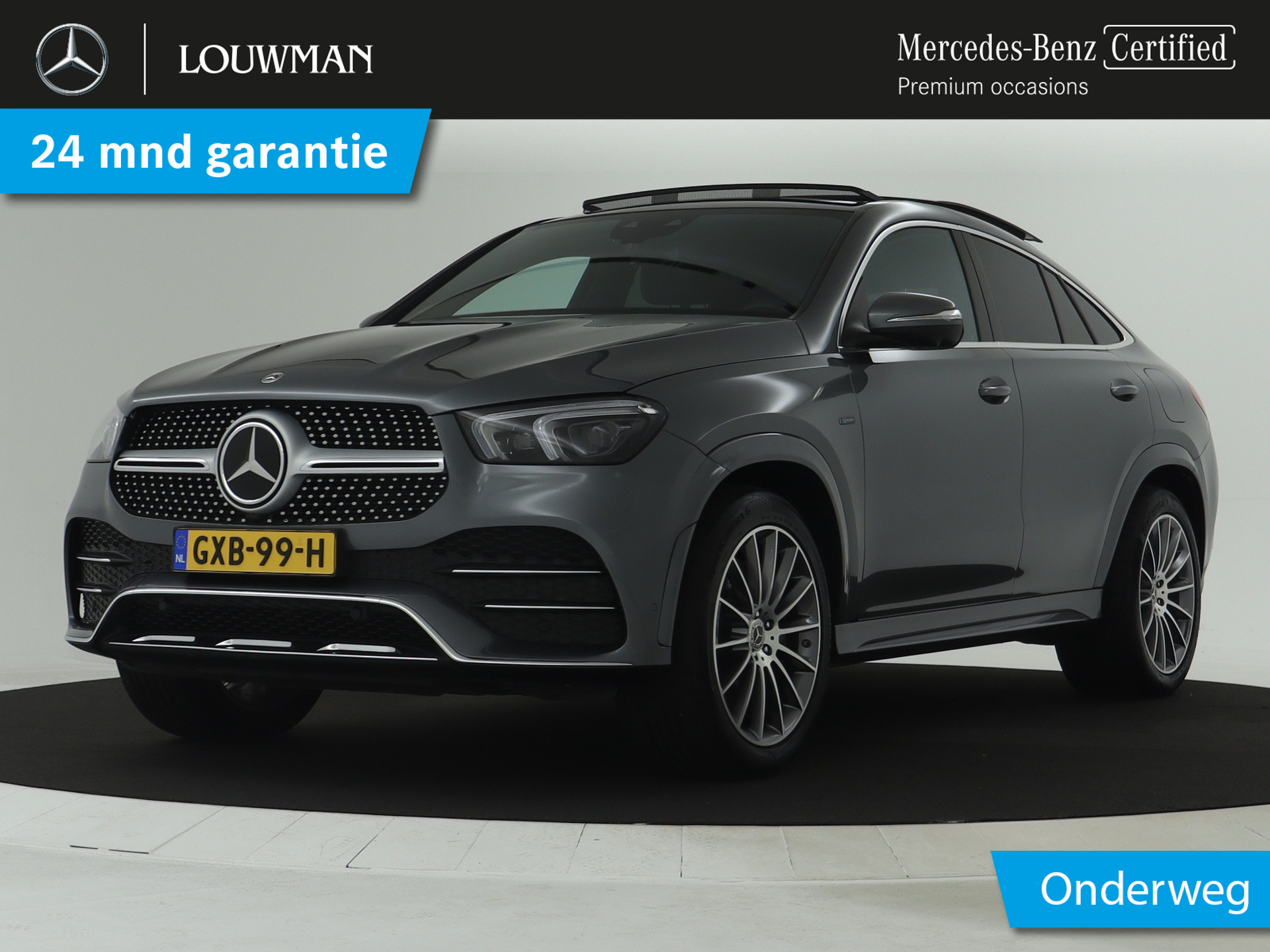 Mercedes-Benz GLE 350 e 4MATIC Premium Plus | Panorama Schuif-Kanteldak | Trekhaak | 21 Inch LM Velgen | Burmester Surround Sound systeem | Inclusief 24 maanden MB Certified garantie voor Europa.