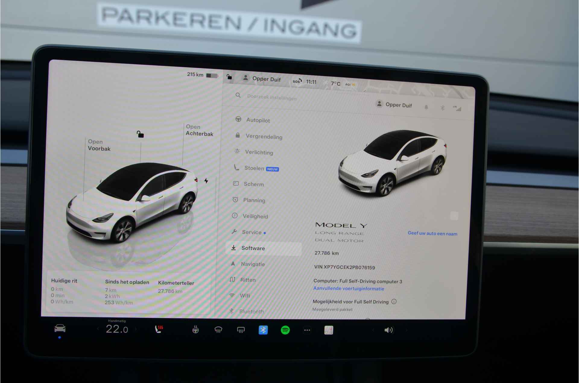 Tesla Model Y Long Range AWD 75 kWh Enhanced AutoPilot+FSD (twv 7.500,-) - 22/35