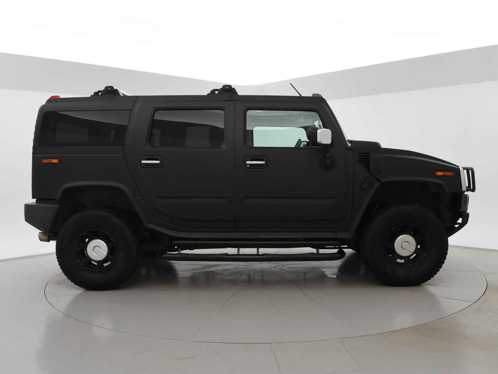 Hummer H2 6.0 V8 MAT ZWART + STANDKACHEL / LEDER / STOELVERWARMING V+A / SCHUIFDAK - 14/44