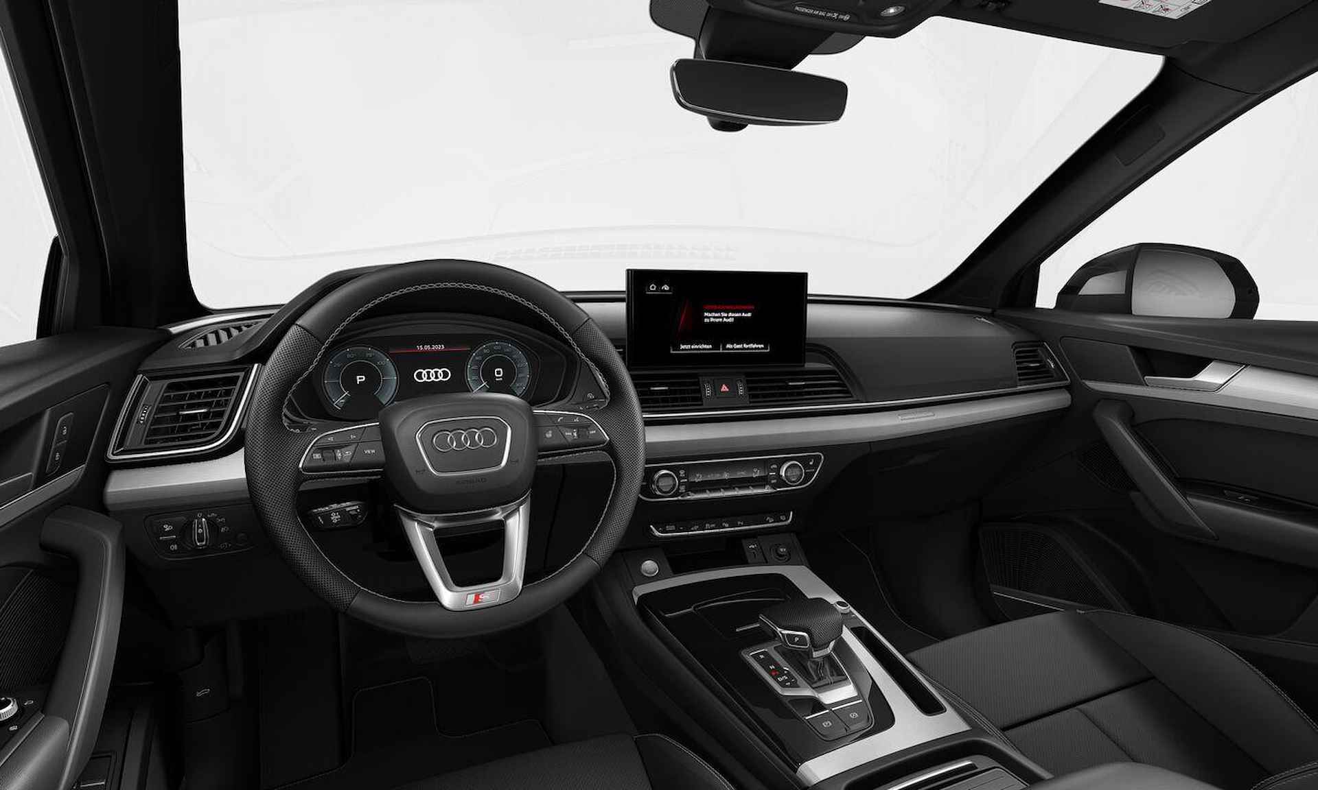 Audi Q5 S edition Competition 50 TFSIe 299 pk · 21" LM Velgen · Leder fijnnappa met S-logo's · B&O Premium 3D sound system - 3/8