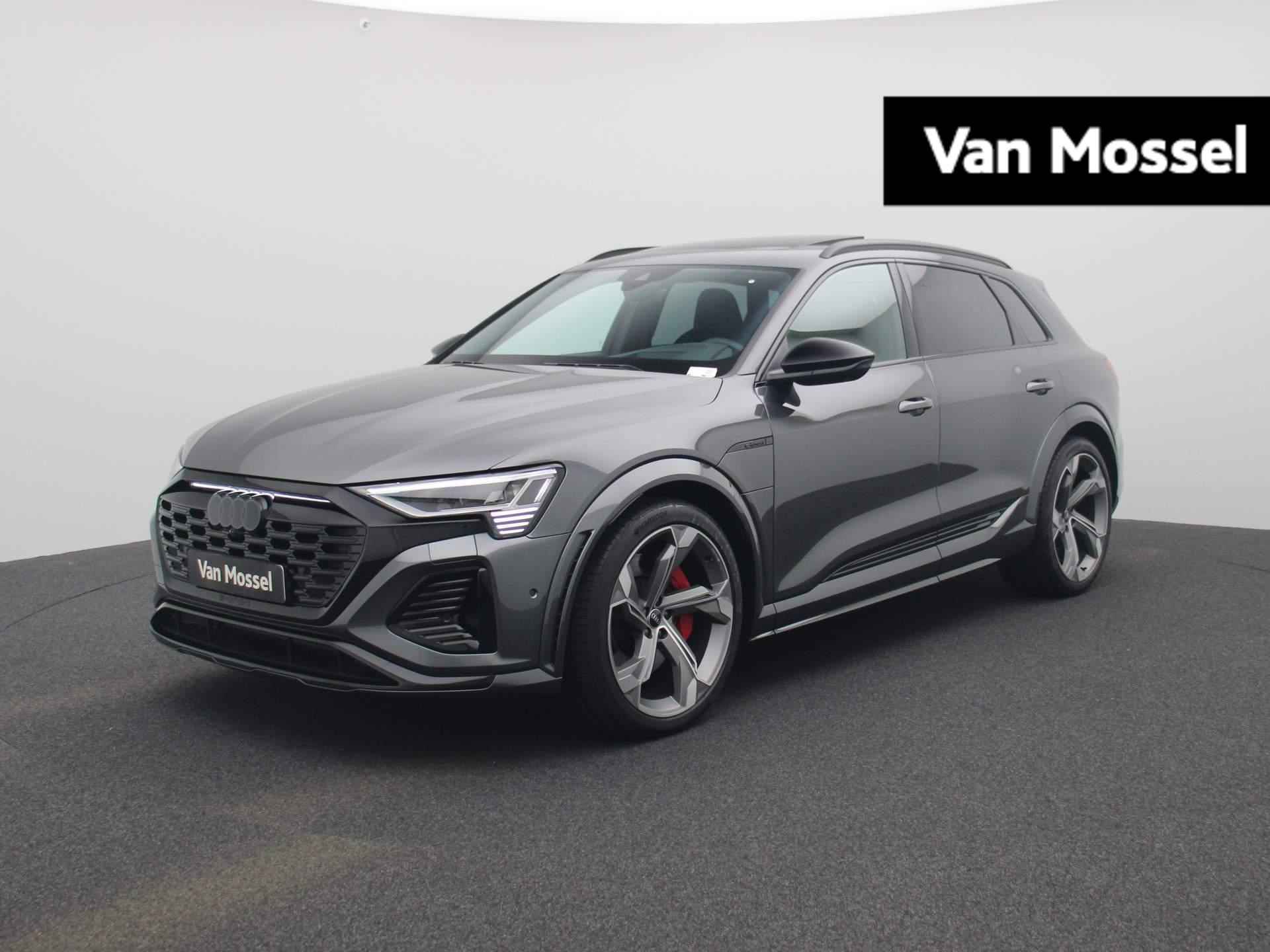 Audi Q8 e-tron S quattro SQ8 115 kWh 503 PK | S-line | Automaat | Navigatie | 360 Camera | Panoramadak | Trekhaak | Adaptive Cruise Control | Climate Control | Stoelverwarming | Virtual Cockpit | LED Matrix | Lichtmetalen velgen | Privacy glass | - 1/56