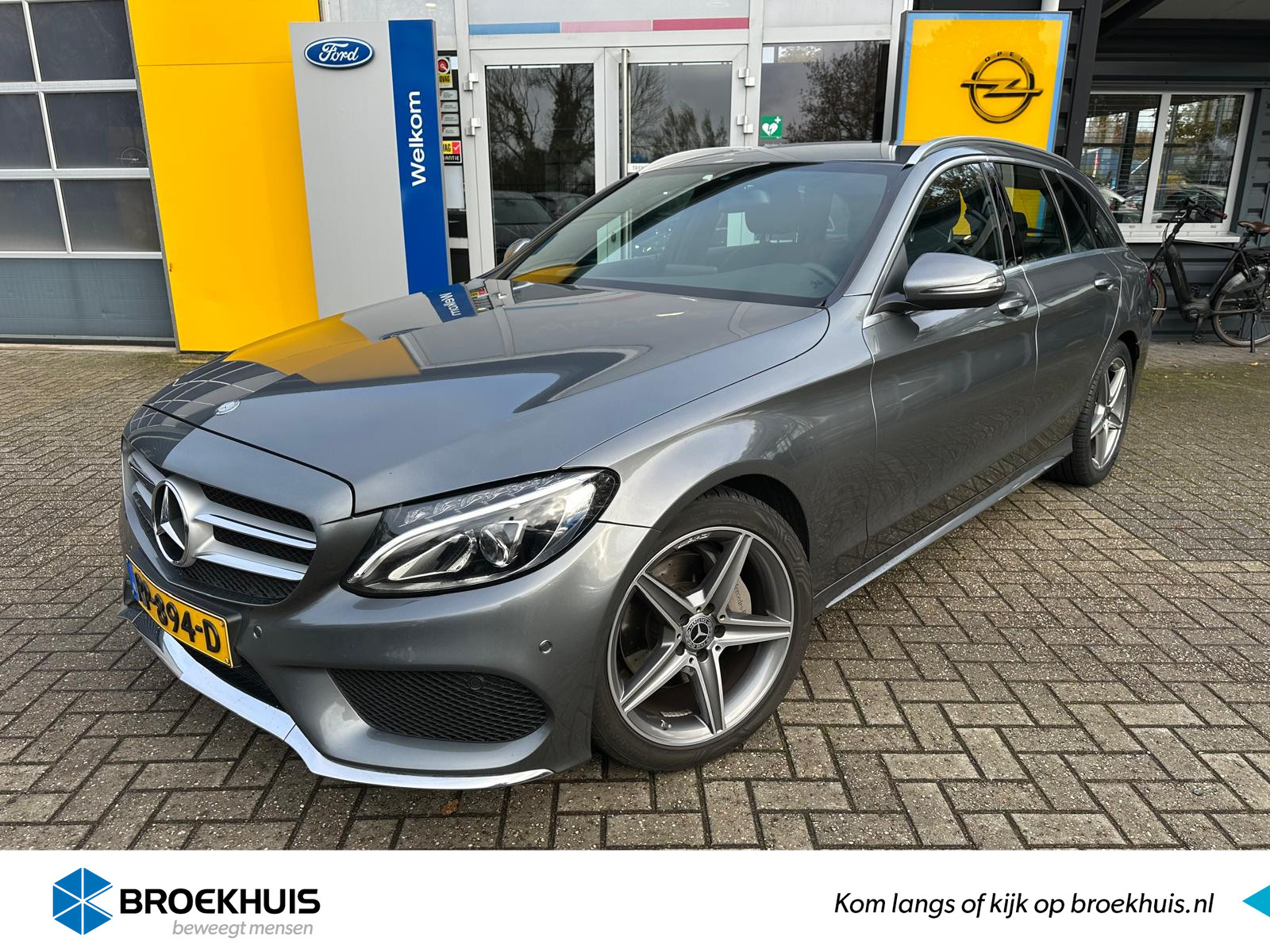 Mercedes-Benz C-Klasse Estate 180 Business Solution AMG AUTOMAAT | AFNB. TREKHAAK | LEDER| CAMERA| HIGH PERFORMANCE LED KOPLAMPEN| PARKEERSENSOREN V+A|