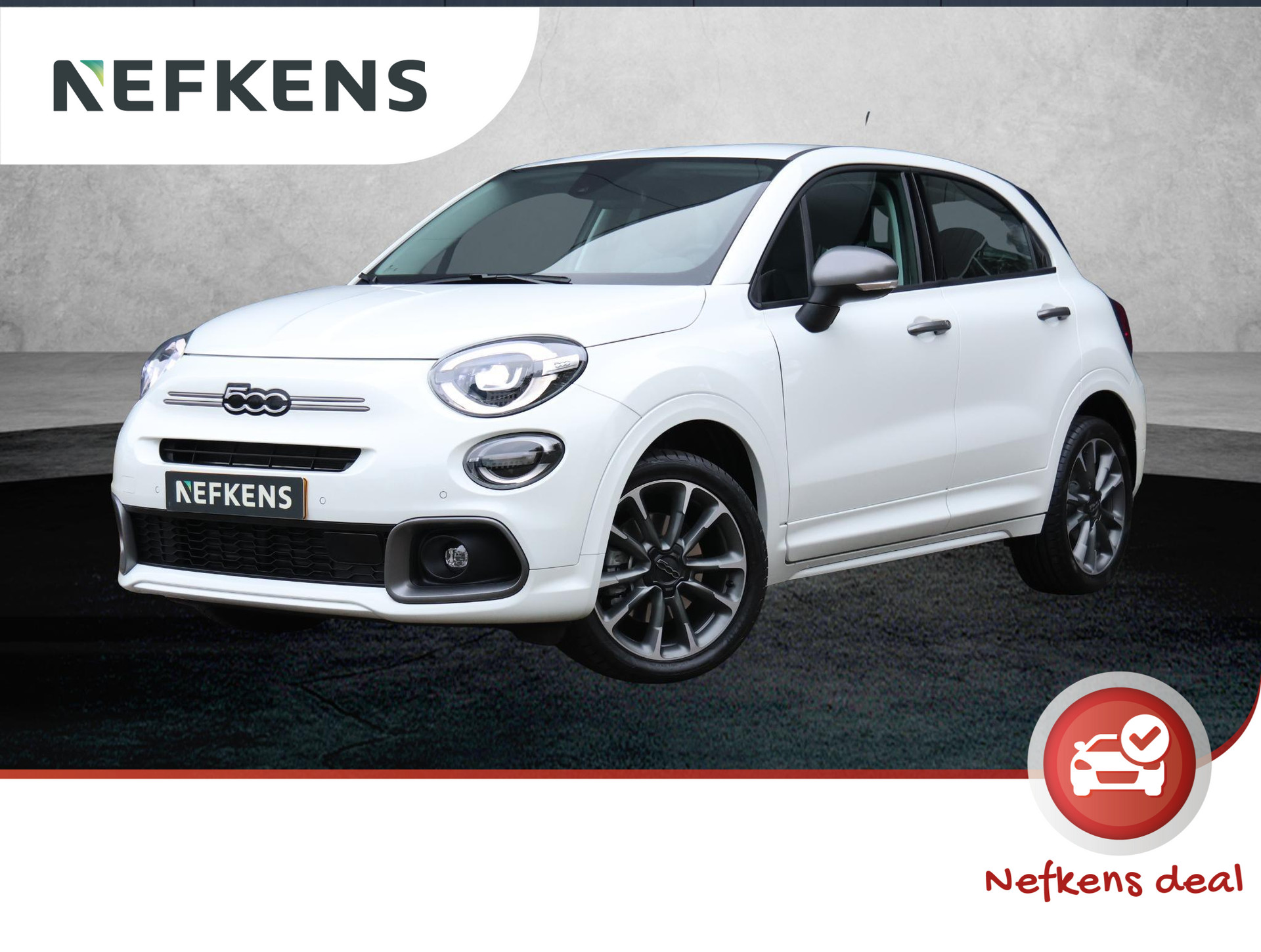 Fiat 500 X 130pk Hybrid Sport (1ste eig./S.stoelen/Cruise/AppleCarPlay/Camera/UNIEK!!/FULL LED)