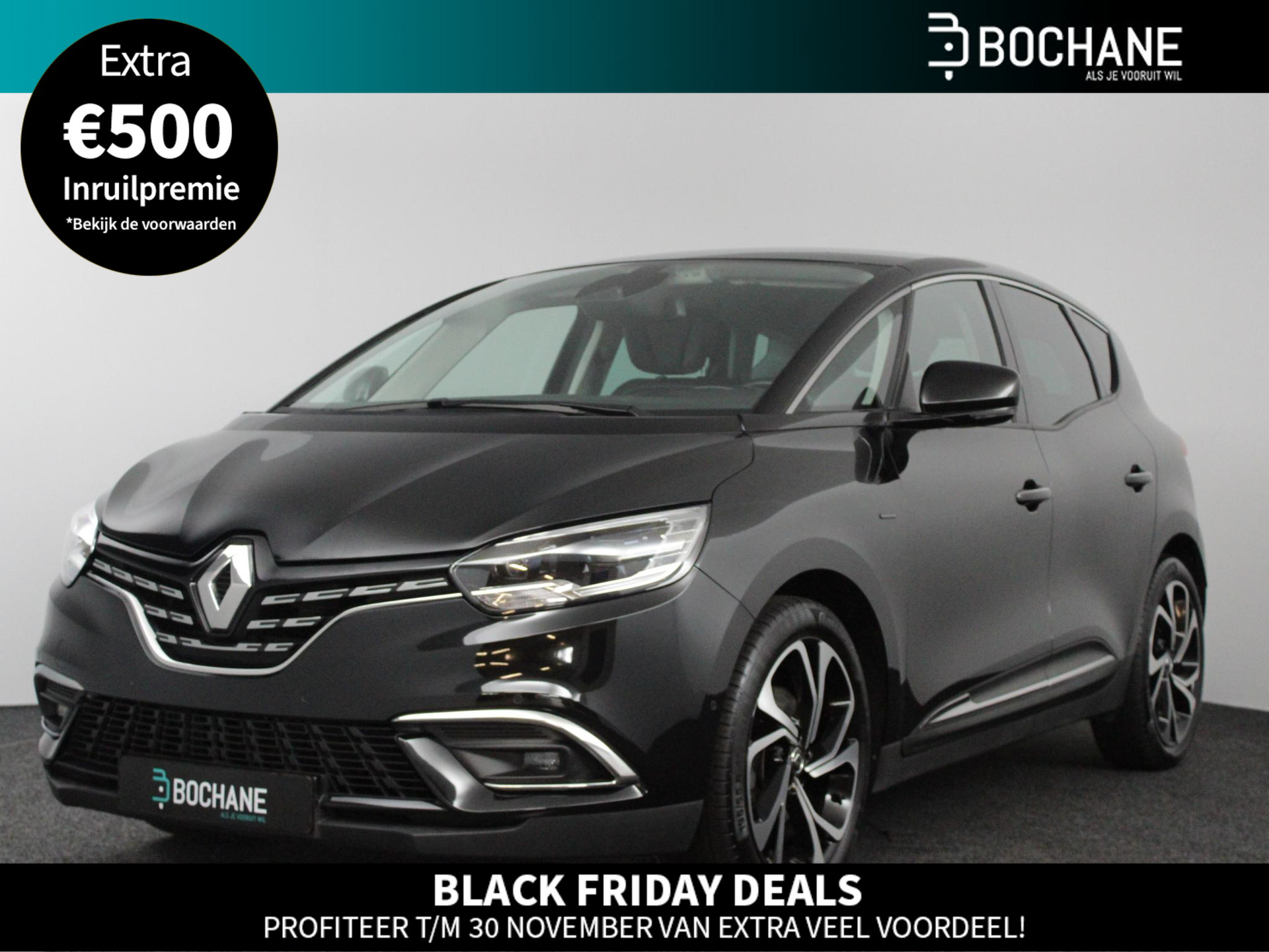 Renault Scénic 1.3 TCe 159 EDC Black Edition | Dealer onderhouden! | Trekhaak wegklapbaar | Stoelverw. | Head-up display | PDC V+A + Camera | Apple Carplay/Android Auto