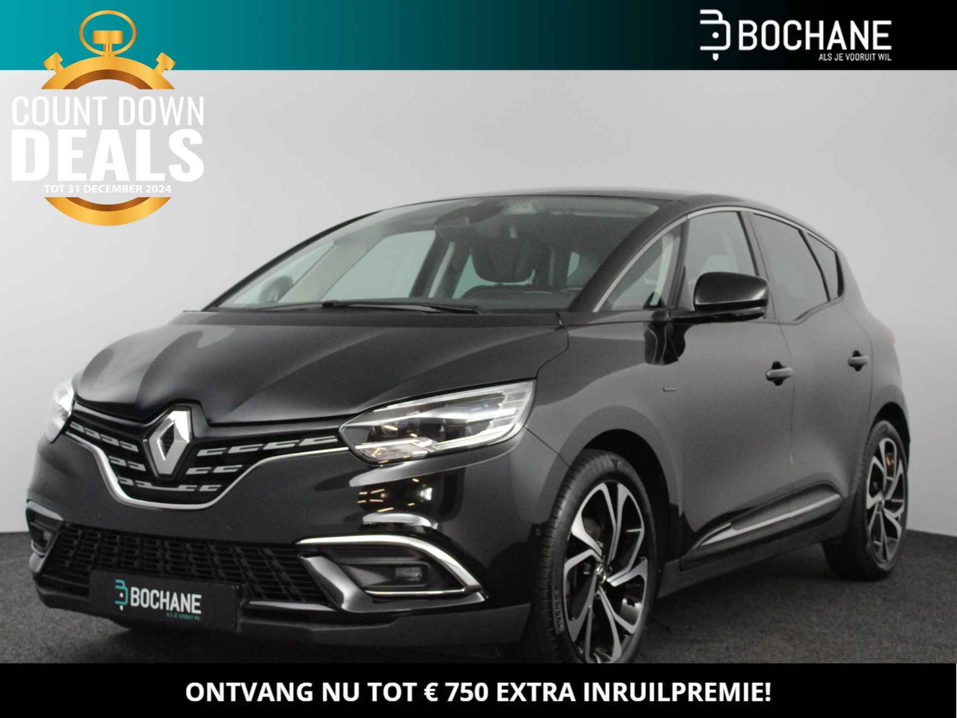 Renault Scénic 1.3 TCe 160 EDC Black Edition | Dealer onderhouden! | Trekhaak wegklapbaar | Stoelverw. | Head-up display | PDC V+A + Camera | Apple Carplay/Android Auto - 1/50