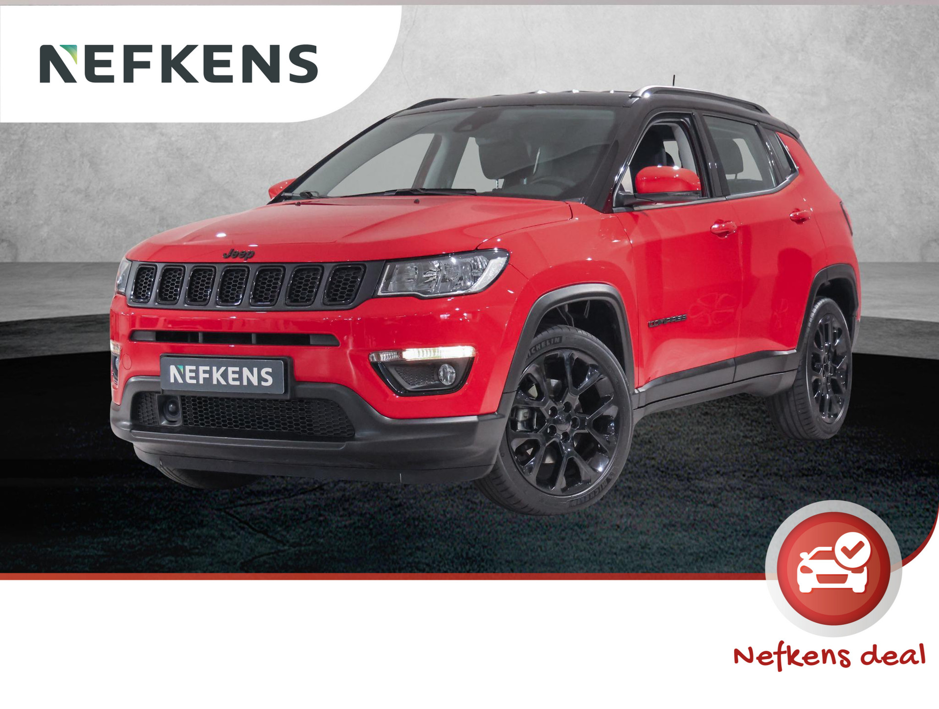 Jeep Compass 150pk Turbo Night Eagle (1ste eig.|Camera|19"LMV|T.haak|NAV.|Climate)