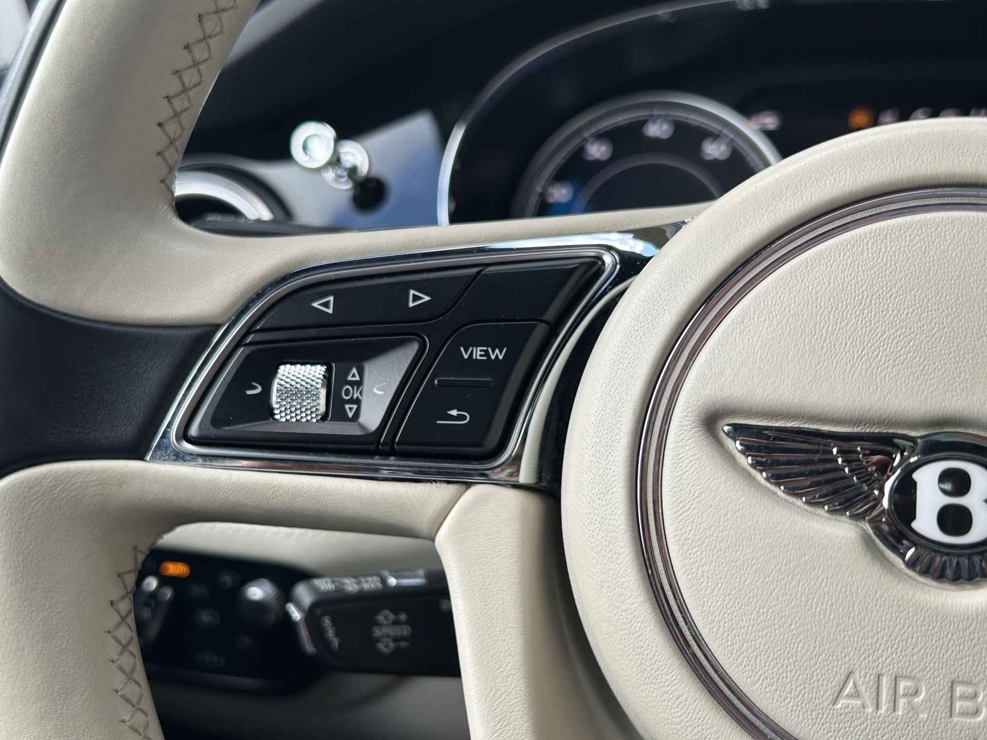 Bentley Bentayga 6.0 W12 | Nachtzicht | Adaptieve CruiseControl | 360 Camera | Panoramadak | 22” Lichtmetaal | Stuurwiel verwarmd | Elektrische zetels + Geheugen | NAIM Sound | Elektrische Trekhaak | Niveau Regeling | Carbon Pakket | NL Auto | - 34/47