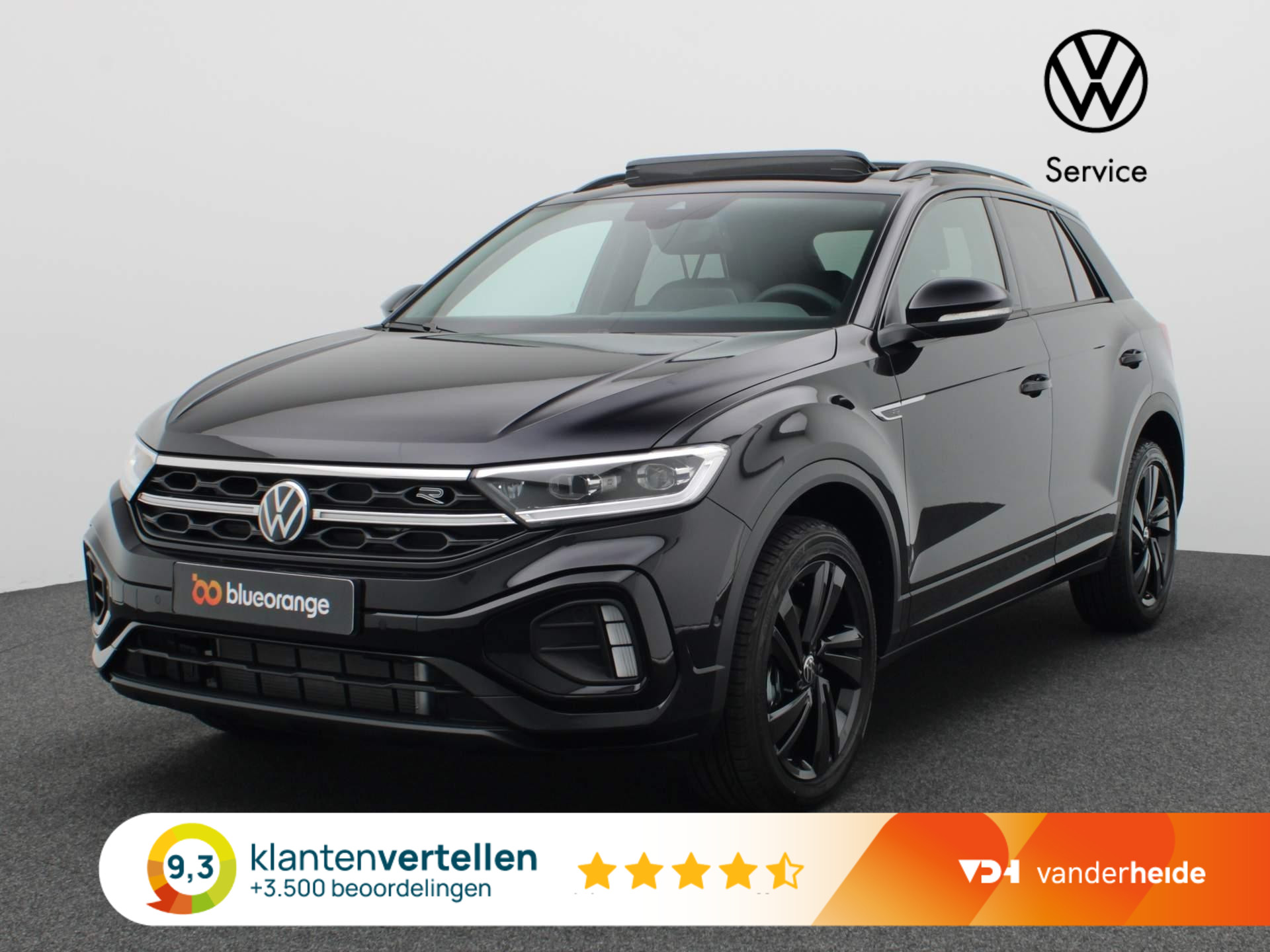 Volkswagen T-Roc 1.5 TSI R-Line Business 150PK DSG Black Style, LED-Matrix, keyless entry & start, pano-schuifdak, achteruitrijcamera, Travel Assist, 18" LM Velgen