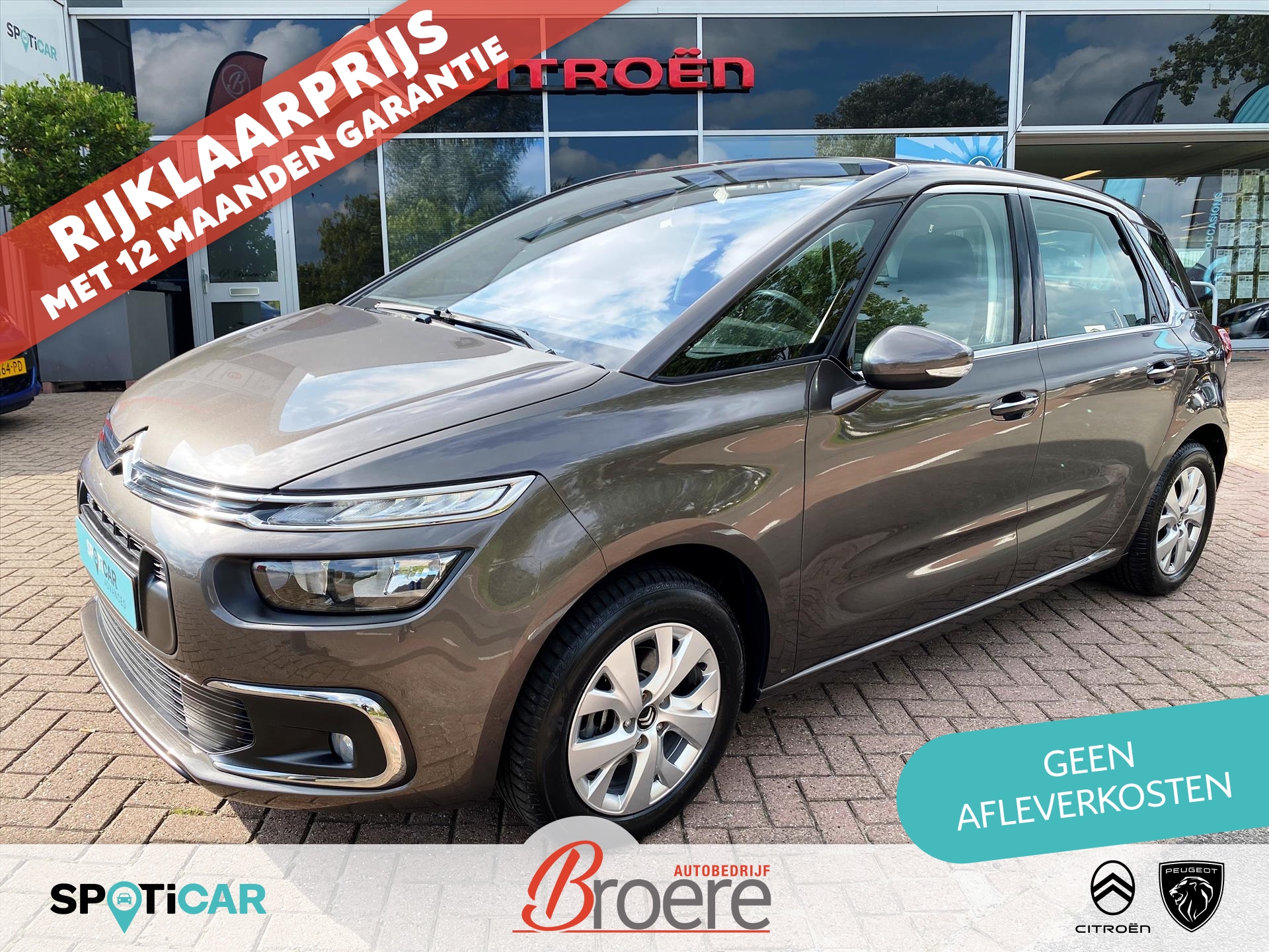 CITROEN C4 Picasso 1.2 Turbo 130pk Feel | trekhaak, parkeersensoren, navigatie,16 inch velgen, regen- en licht sensor, keyless, apple car play, android auto, climate