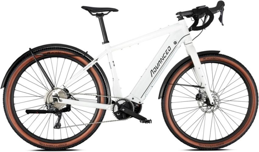 Advanced Ebike Das Original Offroad Pro Gravel 625Wh Heren White Glossy 55cm 2023