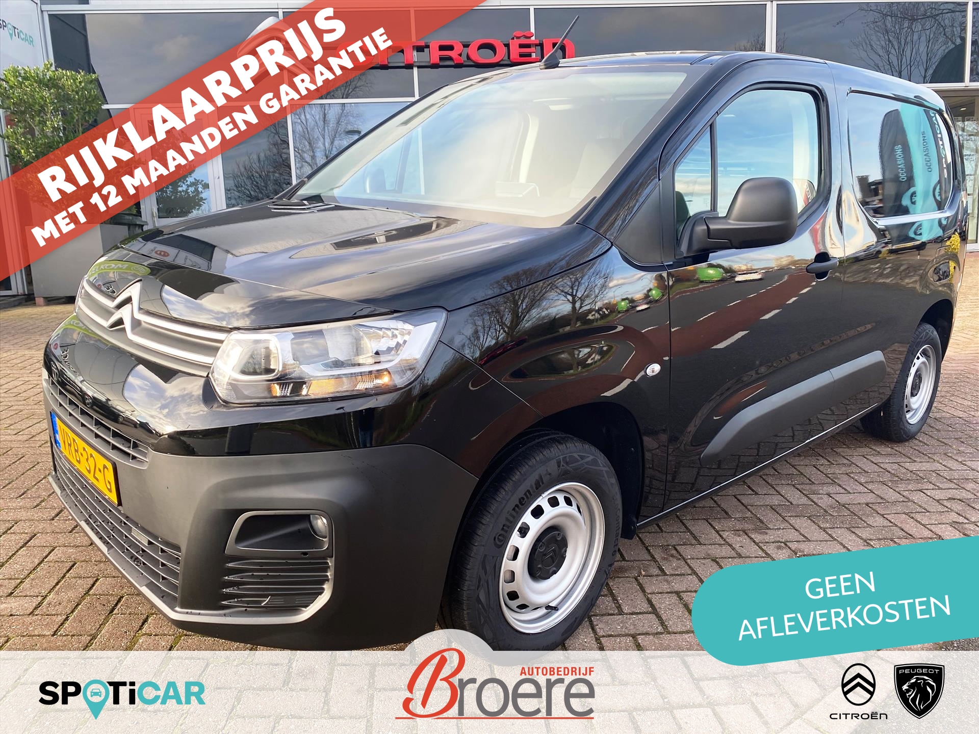 Citroen Berlingo Van GB 1.5 BlueHDi 100pk L1 Club | 2 zits,  navigatie via apple carplay en android auto, airconditioning, cruise control, mistlampen