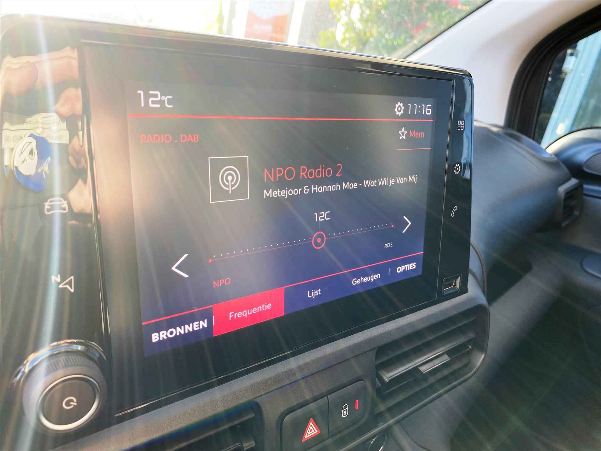 Citroen Berlingo Van GB 1.5 BlueHDi 100pk L1 Club | 2 zits,  navigatie via apple carplay en android auto, airconditioning, cruise control, mistlampen - 16/48