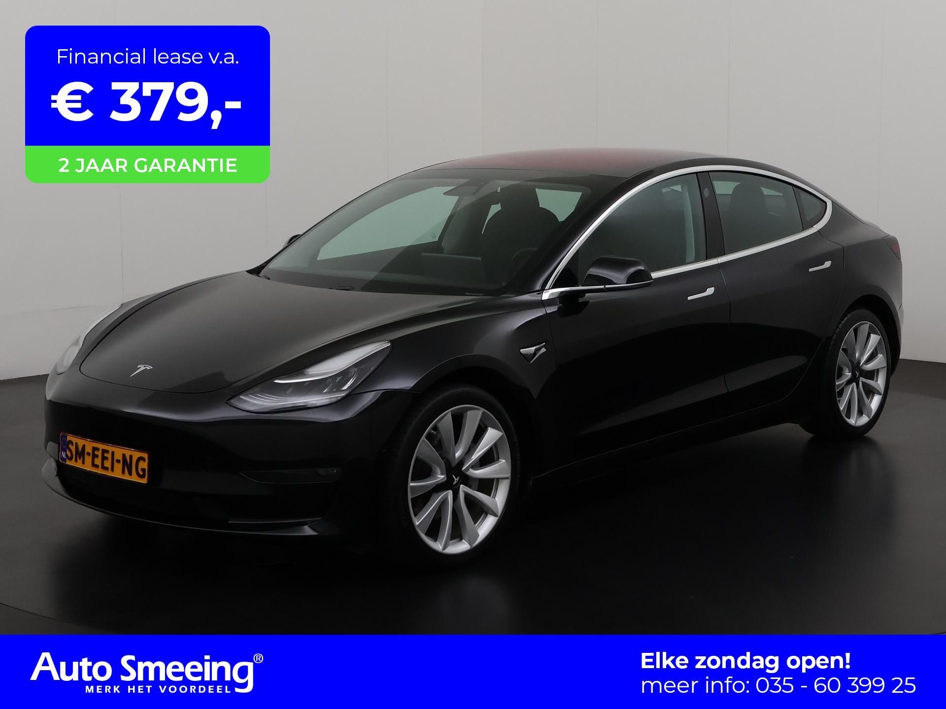 Tesla Model 3 Long Range AWD Dual | Camera | Adapt.cruise | Blind spot | Premium audio | Zondag open!