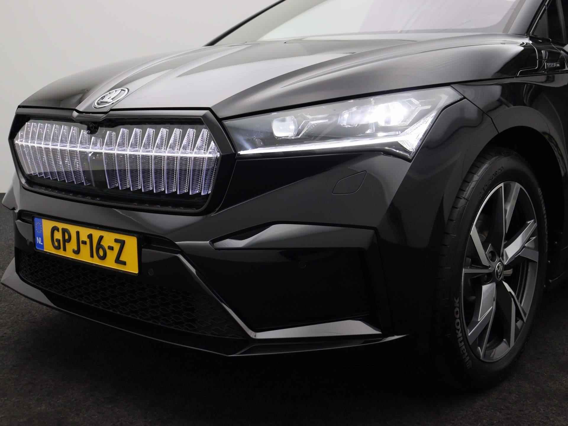 Skoda Enyaq 60 Sportline 180pk Automaat Adaptive cruise control, Elektrische achterklep, Achteruitrijcamera, Head up display, Navigatie, LED matrix verlichting, Stoelverwarming - 37/43