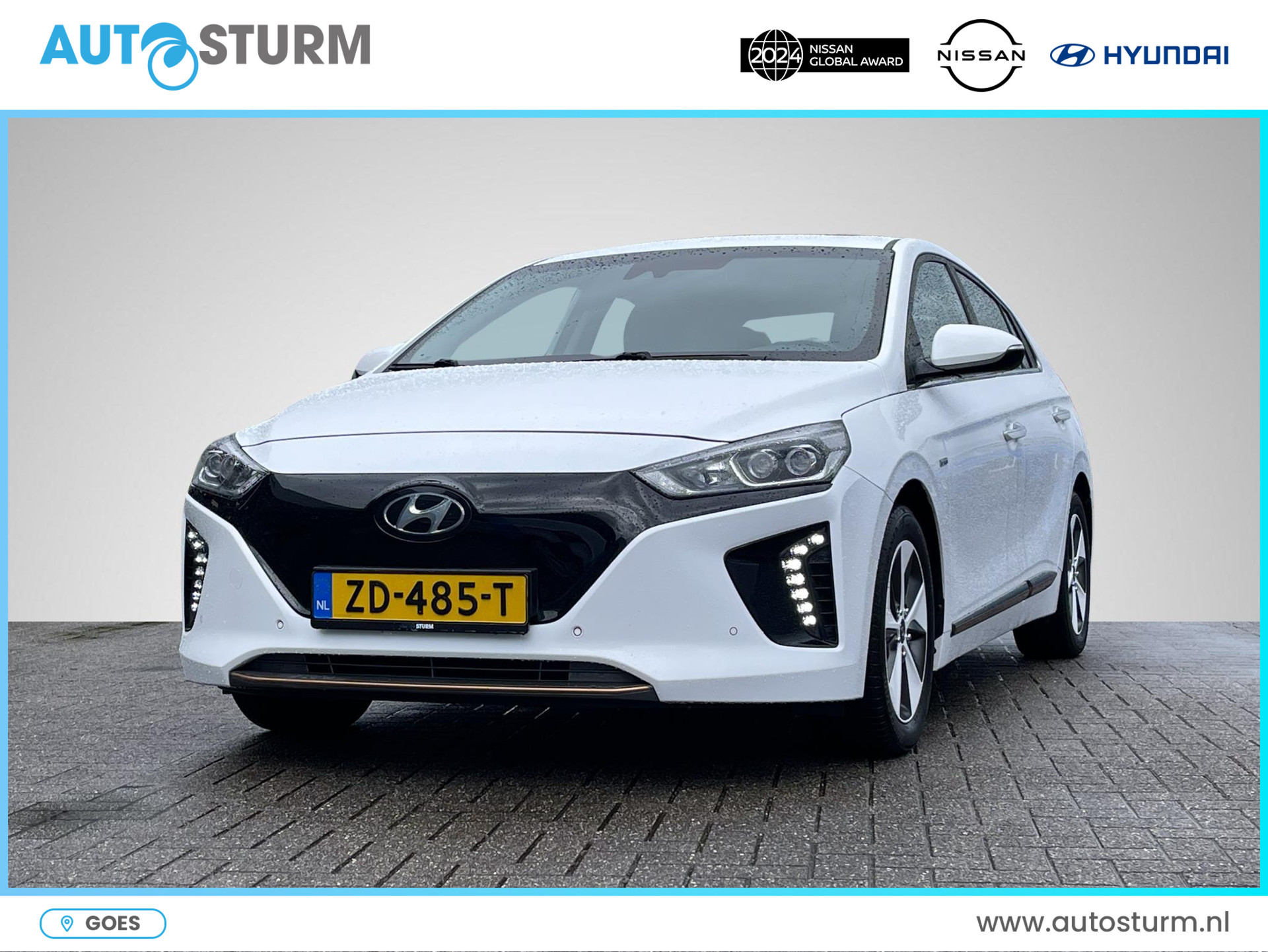 Hyundai IONIQ Premium EV | Schuif-/Kanteldak | Leder | Geheugenstoel | Stuur- + Stoelverwarming | Adapt. Cruise Control | Rijklaarprijs!