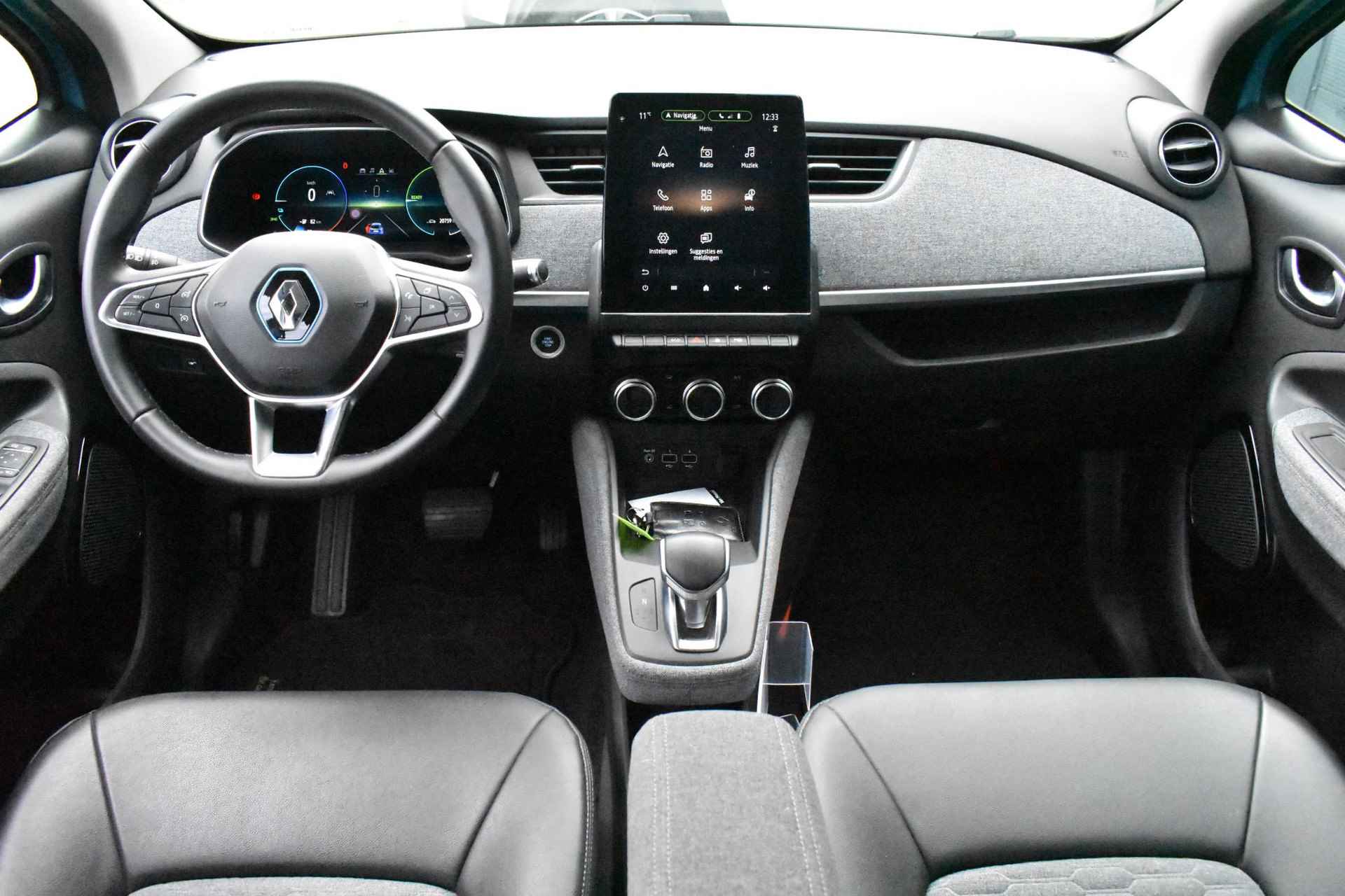 Renault ZOE R135 Intens 52 kWh (ex Accu) 136pk | Warmtepomp | Navigatie | Achteruitrijcamera | Parkeersensoren | LMV 16'' - 13/38