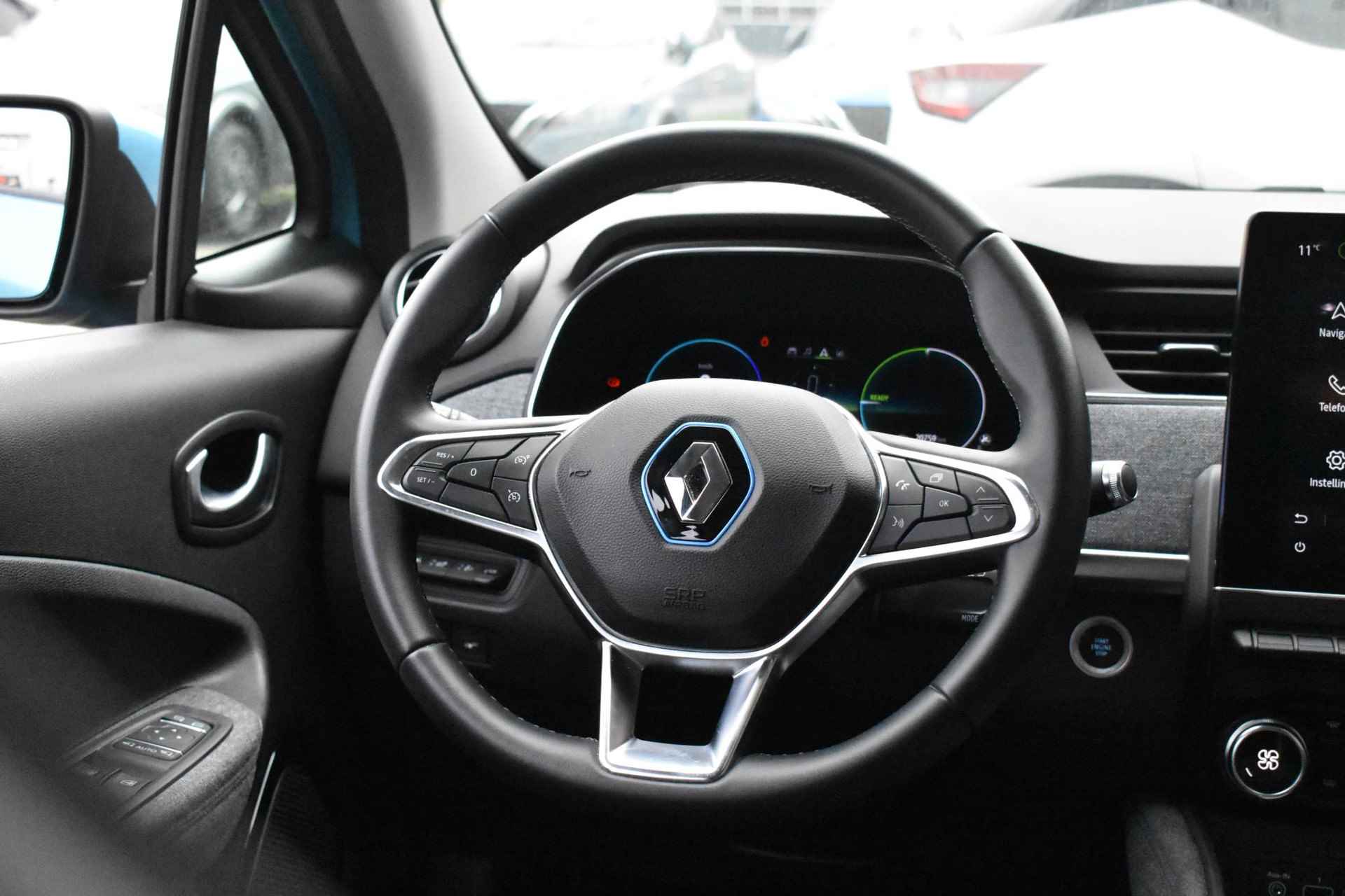 Renault ZOE R135 Intens 52 kWh (ex Accu) 136pk | Warmtepomp | Navigatie | Achteruitrijcamera | Parkeersensoren | LMV 16'' - 19/38