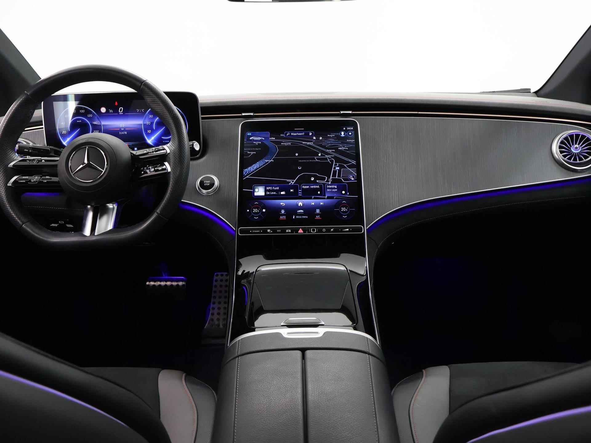 Mercedes-Benz EQE 350+ AMG Line 91 kWh | Panoramadak | Burmester Sound | Smartphone integratie | Achteruitrijcamera | Sfeerverlichting - 9/44