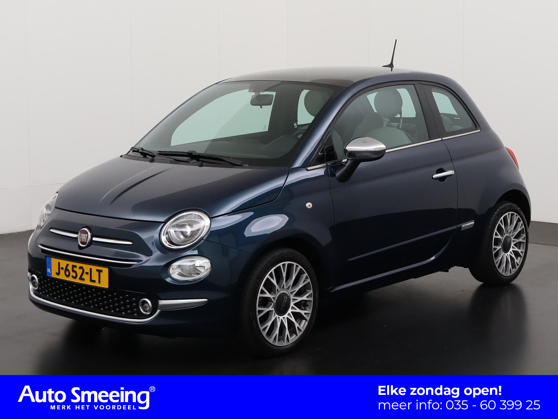 Fiat 500 1.2 Lounge | Panoramadak | Navigatie | Apple/Android Carplay | Zondag Open!