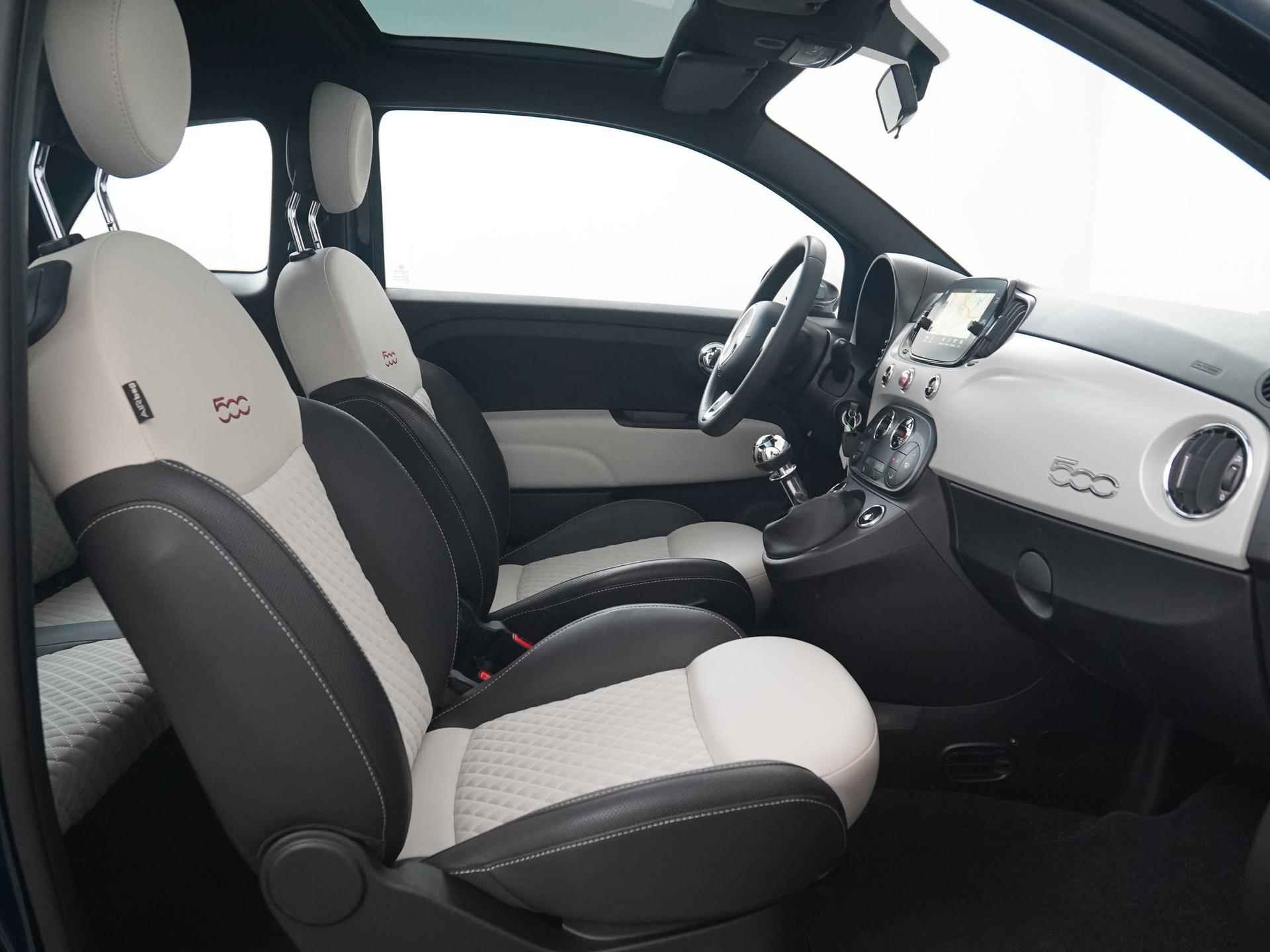 Fiat 500 1.2 Lounge | Panoramadak | Navigatie | Apple/Android Carplay | Zondag Open! - 3/31