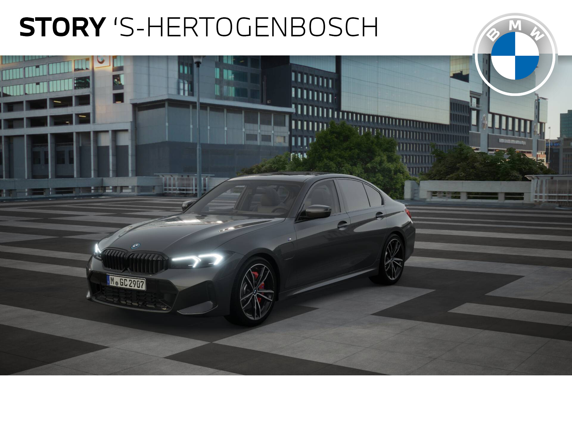 BMW 3-serie 320e M Sport Automaat / Schuif-kanteldak / Adaptieve LED / Sportstoelen / Parking Assistant / Comfort Access / Widescreen Display / Live Cockpit Plus