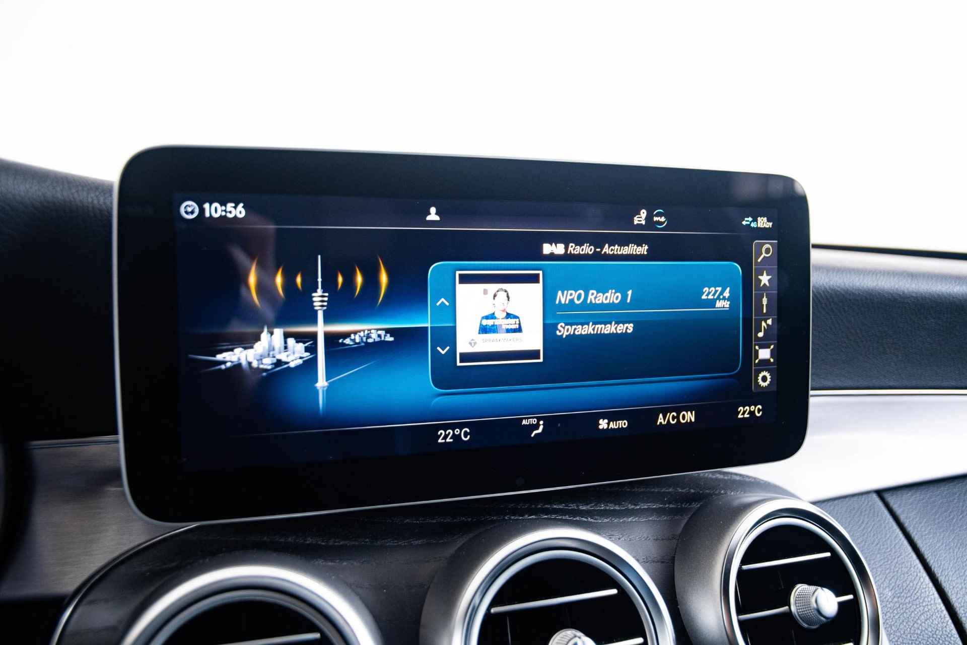 Mercedes-Benz C-klasse 180 Business Solution AMG Exterieur/Interieur - Sportonderstel - Multifunctioneel sportstuur - Comfortpakket - Stoelverwarming voor - Spiegelpakket - Led koplampen - DAB - - 64/69