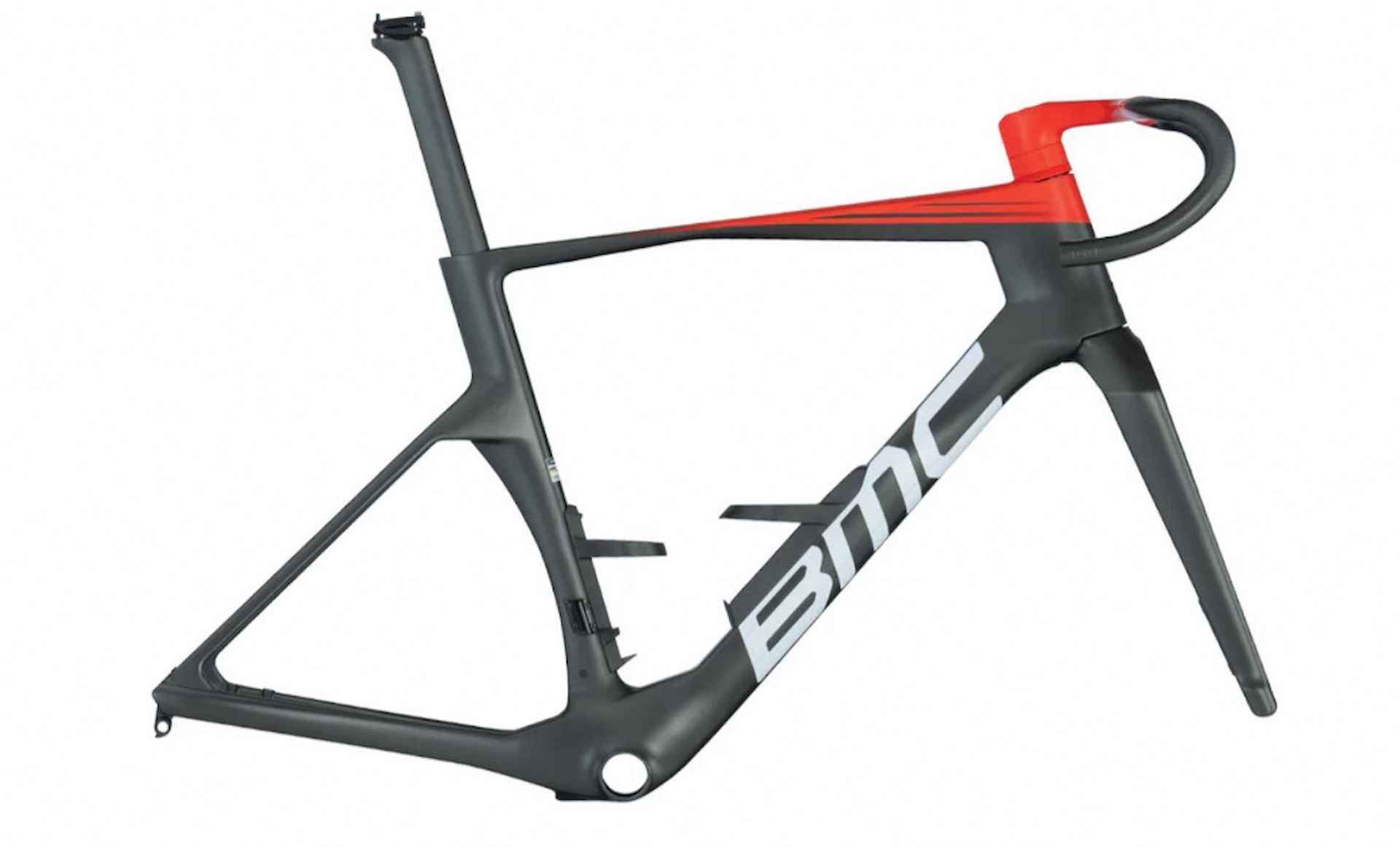 BMC Teammachine R01 MOD V2 61CM Carbon Black  Neon Red