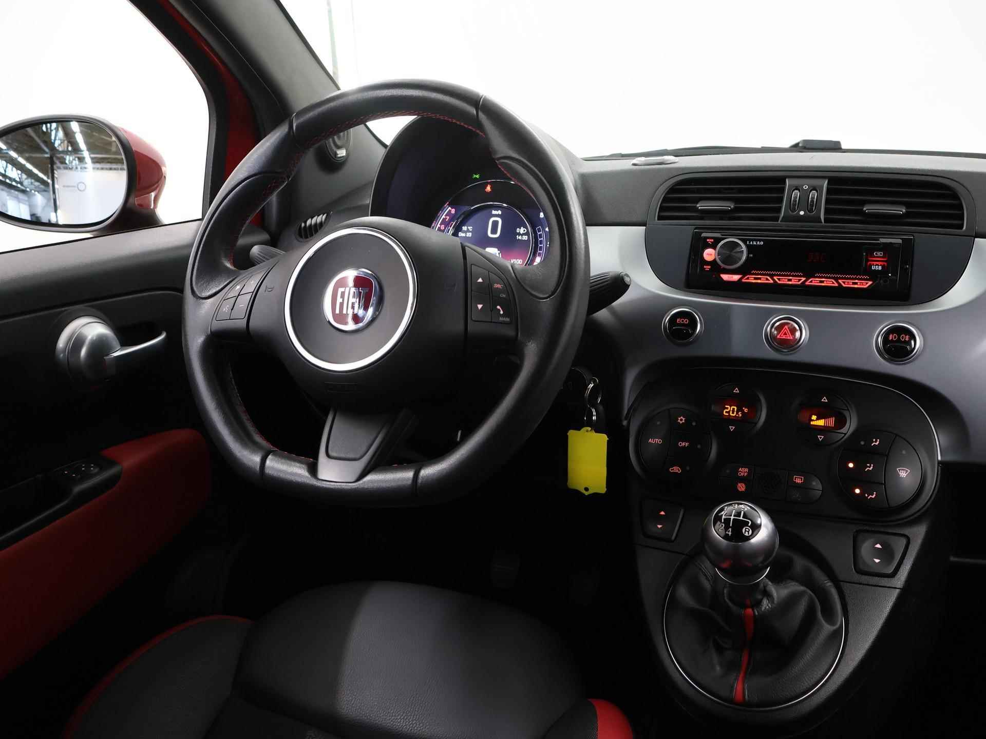 Fiat 500 0.9 TwinAir Turbo 500S | Lederen Sportsteoelen | Climate Control | Lederen stuurwiel | - 10/26