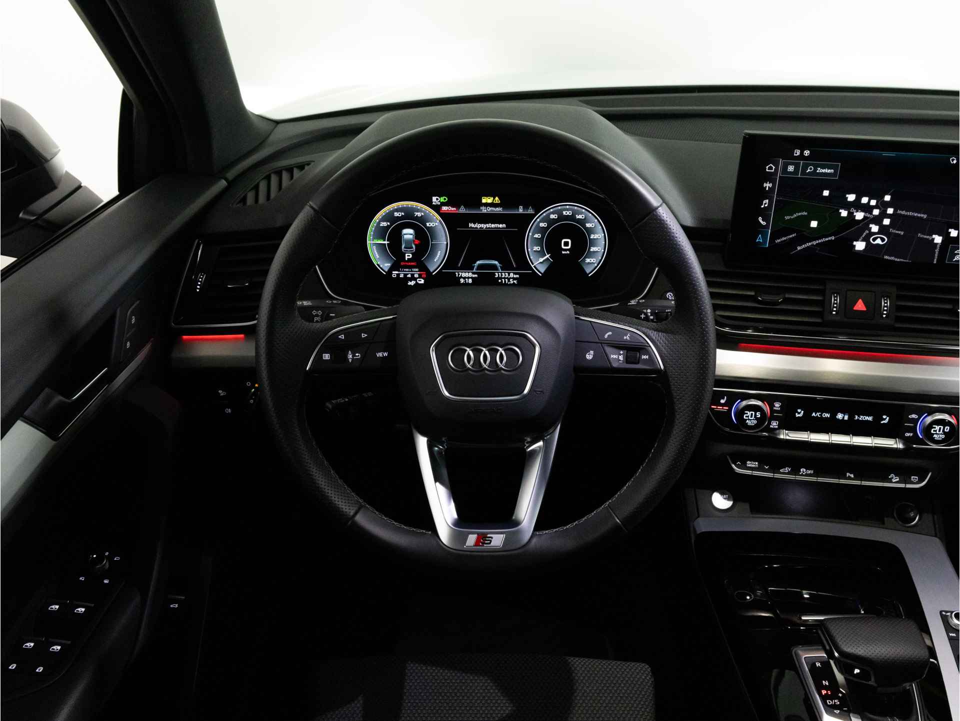 Audi Q5 S-Line 50 TFSI e 299 PK QUATTRO | LED Matrix | Panoramadak | Achteruitrijcamera | Keyless | Black Edition | - 52/54