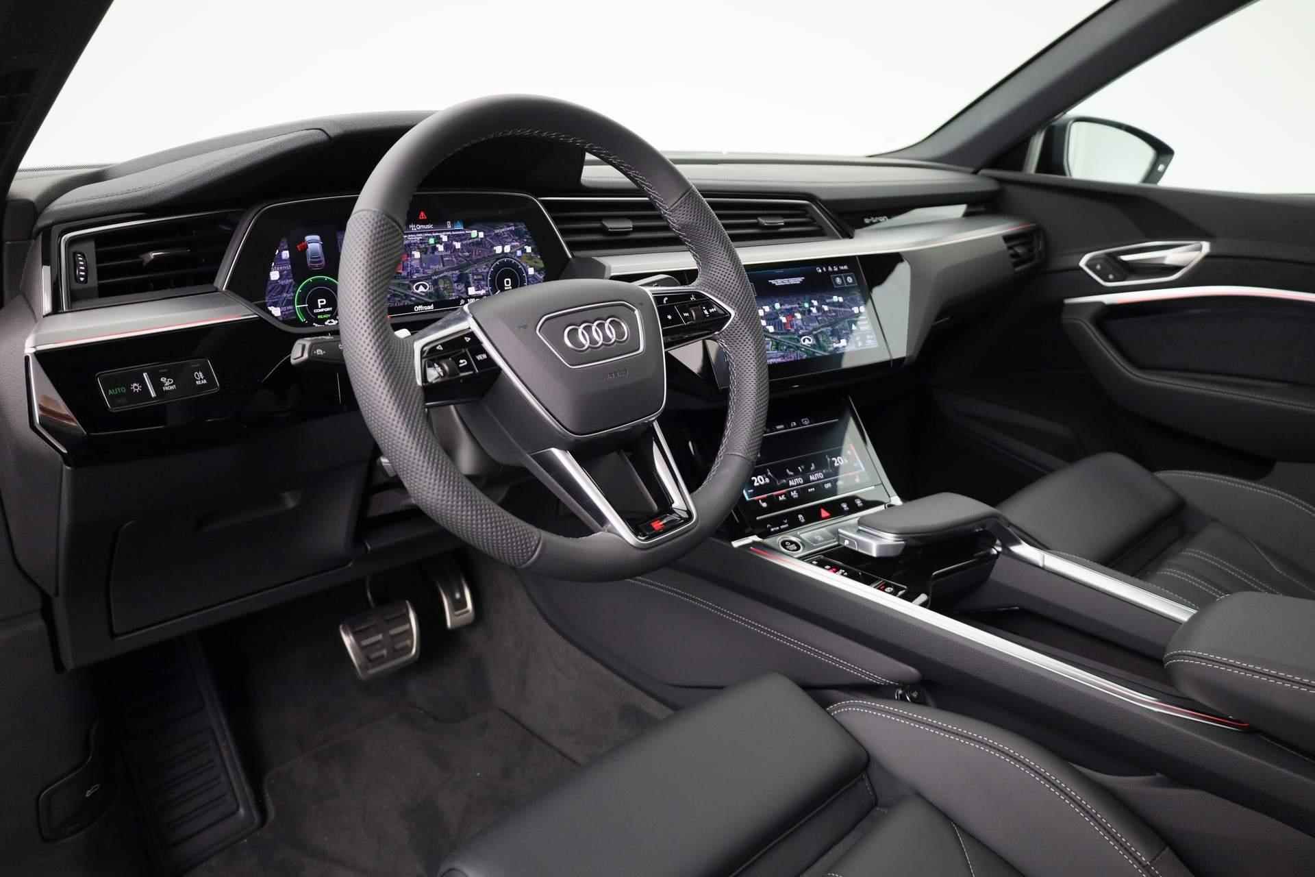 Audi Q8 e-tron Sportback S Edition 250kw/340PK 95Kwh | Panoramadak | Tweede laadaansluiting | Leder | 22 inch lichtmetalen velgen | - 3/41