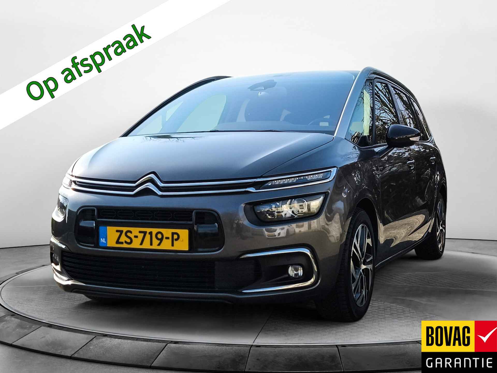 Citroën Grand C4 Spacetourer 1.2 PureTech Origins (131 PK) 2e-Eig. Citroën-Dealer-Onderh. BOVAG-Garantie. NL-Auto. 7-Pers, Trekhaak, Navigatie/Apple-Carplay/Android-Auto, Adaptive-Cruisecontrol, Keyless-Entry/Start, Parkeersensoren-V+A, Achteruitrijc Massage-Stoel, Licht-Zicht-Pakket, Lm-Velgen-17Inch, Privacy-Glas