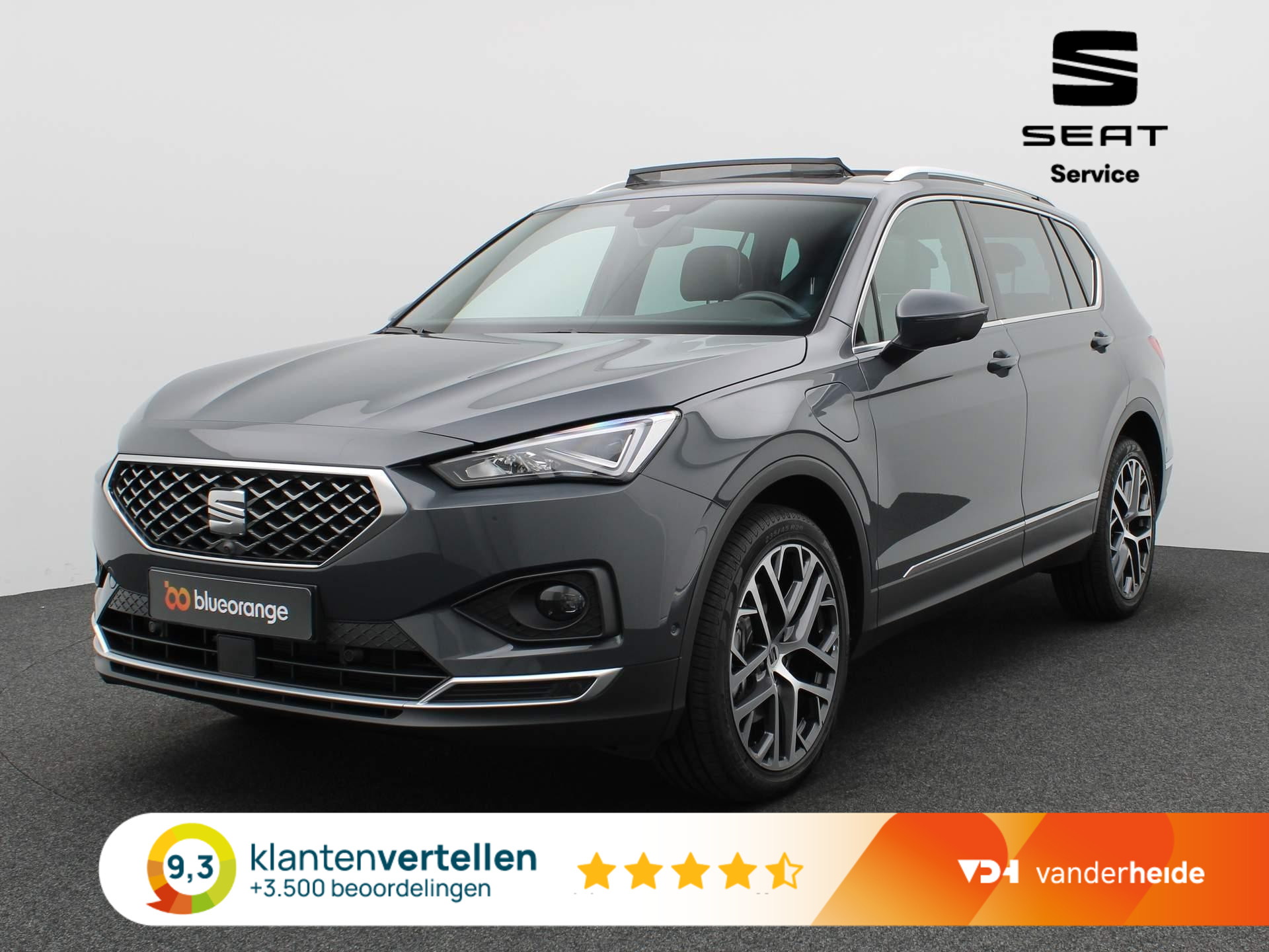 SEAT Tarraco 1.4 TSI e-Hybrid PHEV Xperience Business 245PK DSG Panoramadak, 360 gr. camera, trekhaak, DCC, stoelverwarming voor+achter, keyless, virtual pedal, alarm, 20'' lichtmetaal