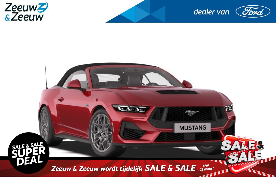 Ford Mustang Convertible 5.0 V8 GT 446pk | Nieuw te bestellen