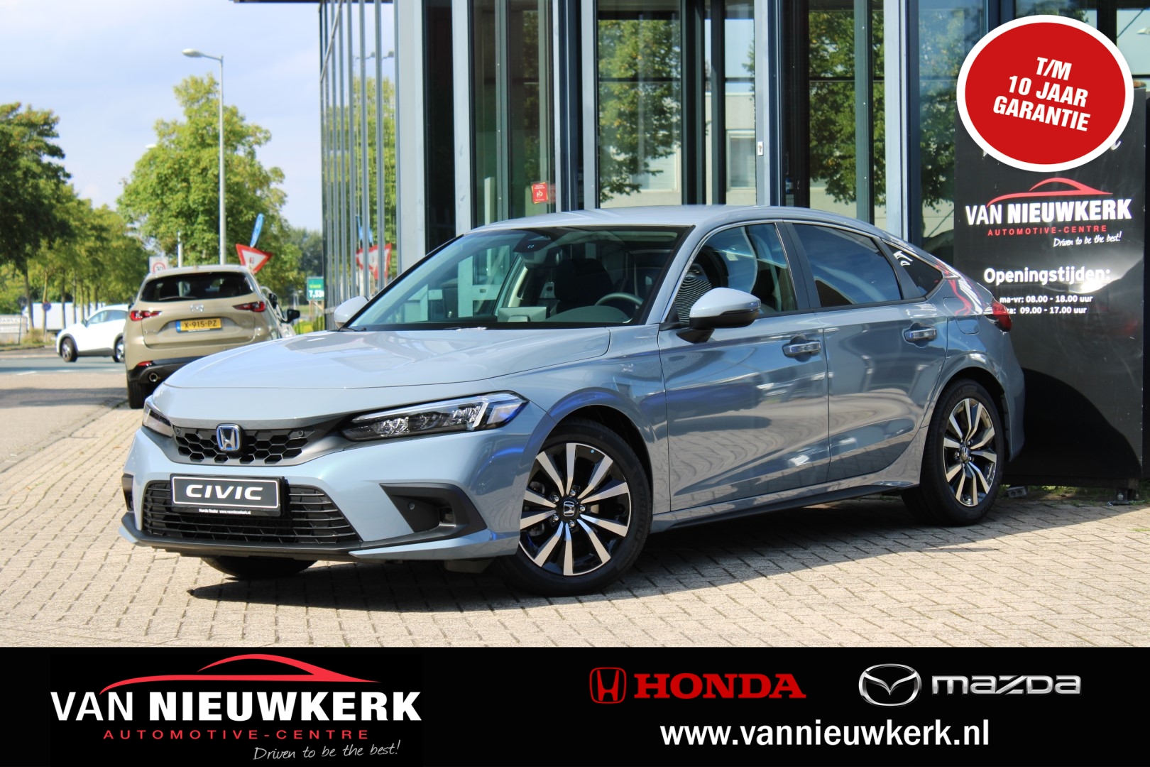 Honda Civic 2.0 HYBRID 184PK Automaat Elegance Draadloze Carplay Stoelverwarming!