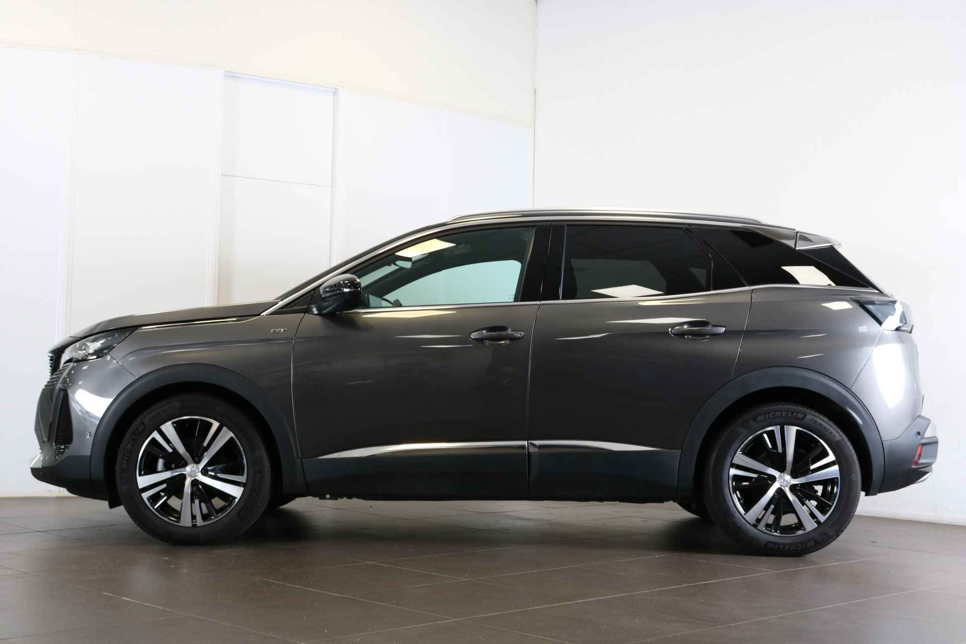 Peugeot 3008 1.2 PureTech GT 130pk Automaat | Navi | Leder /alcantara | El. bed. achterklep | Adaptieve Cruise control | Camera | Keyless Entry | - 4/55