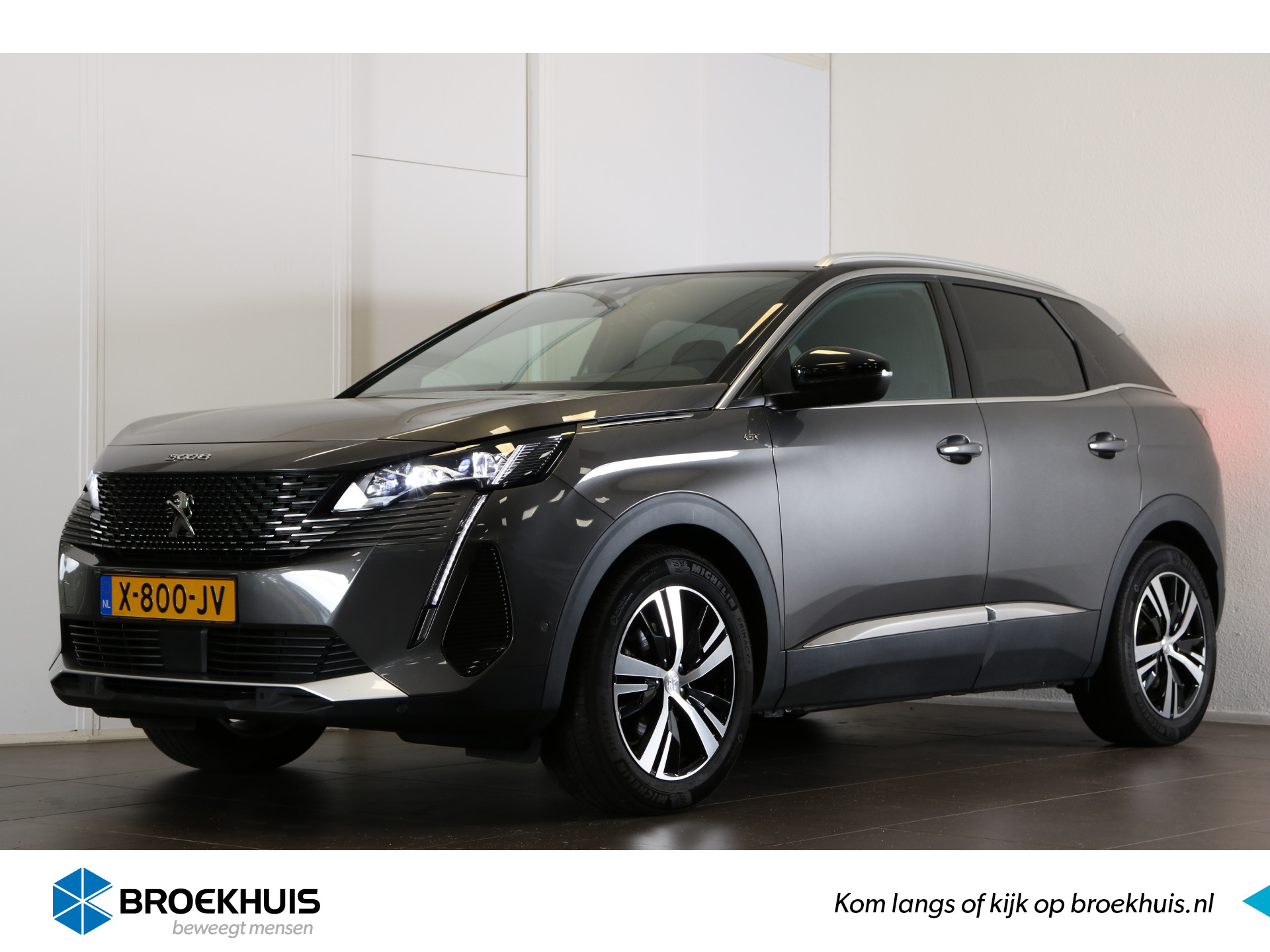 Peugeot 3008 1.2 PureTech GT 130pk Automaat | Navi | Leder /alcantara | El. bed. achterklep | Adaptieve Cruise control | Camera | Keyless Entry |