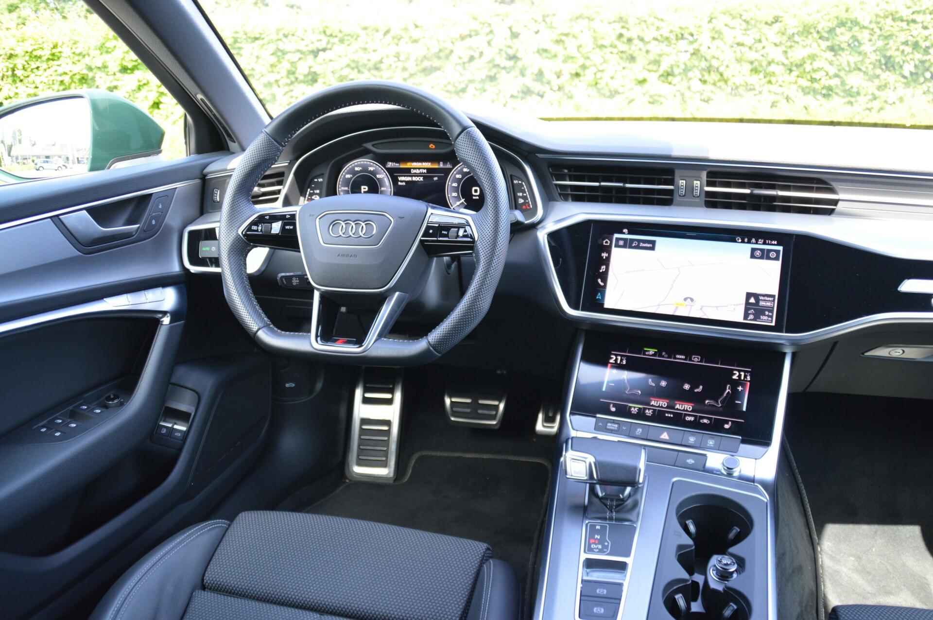 Audi A6 50 TFSIe 299 pk quattro S-line PHEV panoramadak/Audi Exclusive Goodwoodgreen - 40/100