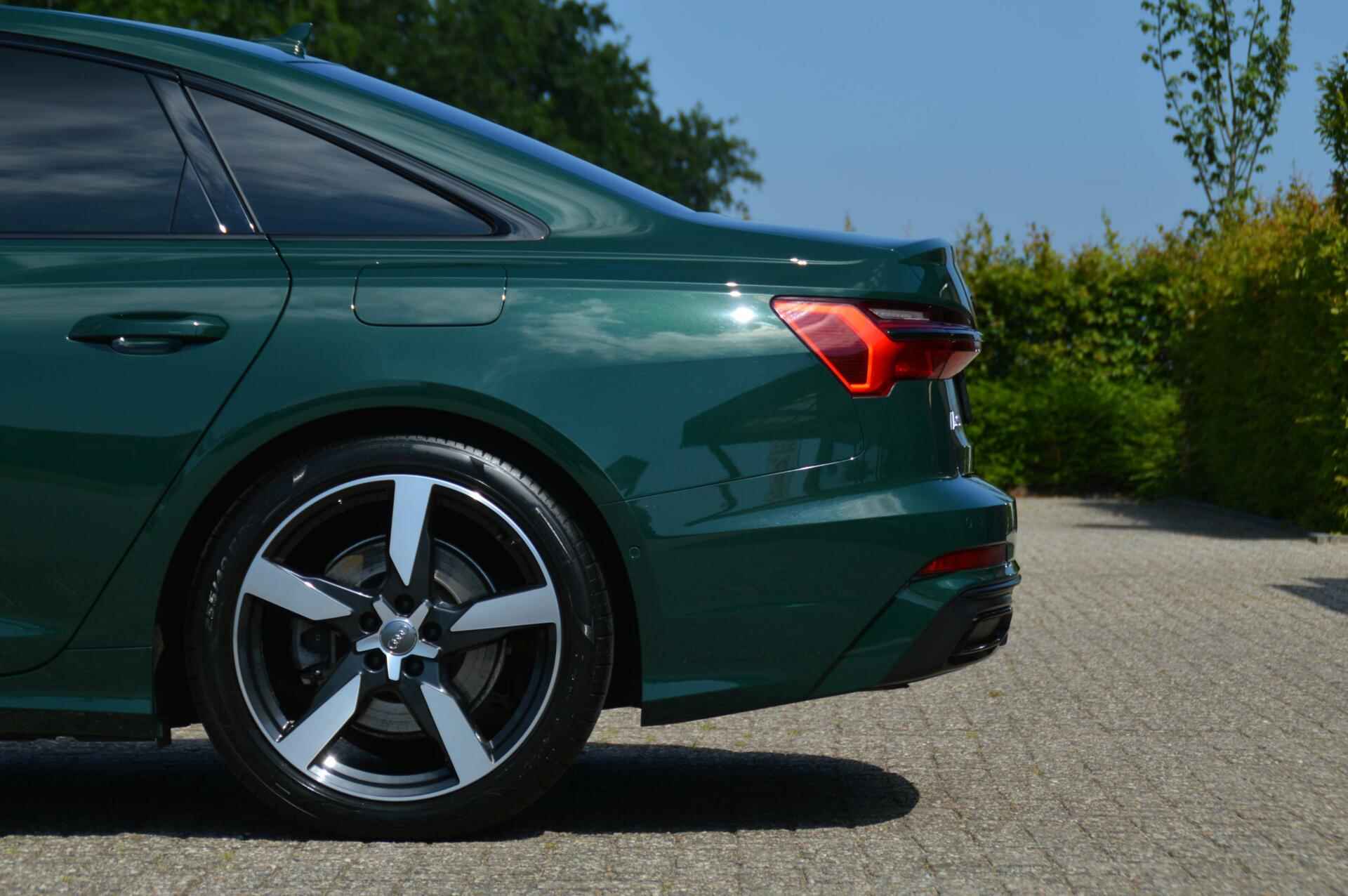 Audi A6 50 TFSIe 299 pk quattro S-line PHEV panoramadak/Audi Exclusive Goodwoodgreen - 48/100