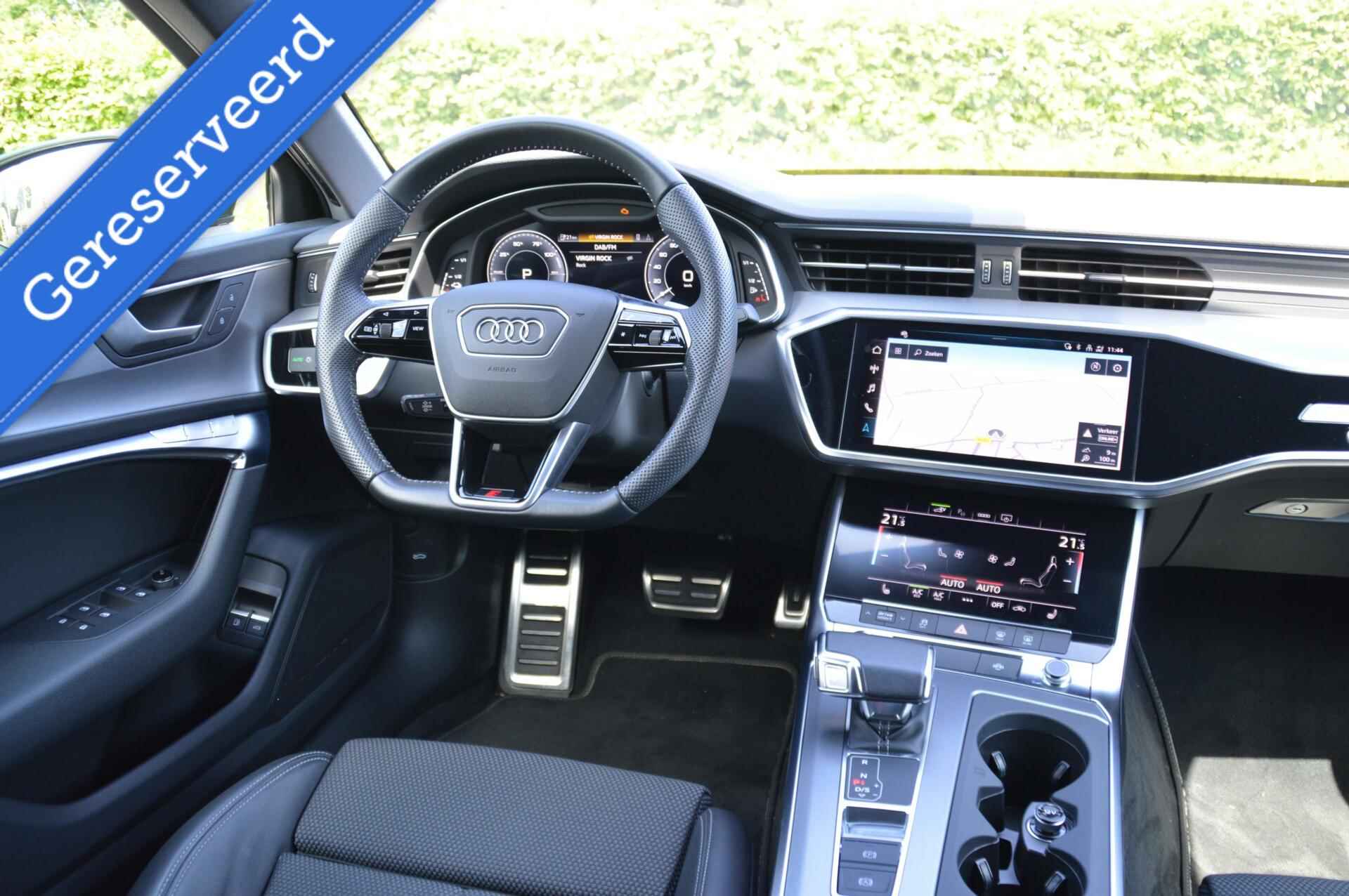 Audi A6 50 TFSIe 299 pk quattro S-line PHEV panoramadak/Audi Exclusive Goodwoodgreen - 40/100