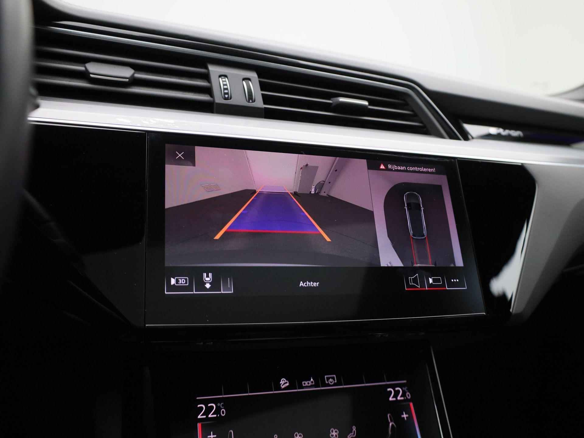 Audi e-tron e-tron 55 quattro advanced 95 kWh | Automaat | Leder | Navigatie | Camera spiegels | | Bang & Olufsen | Virtual cockpit | DAB | Stoel verwarming | Camera | Climate control | LMV | DAB - 22/51