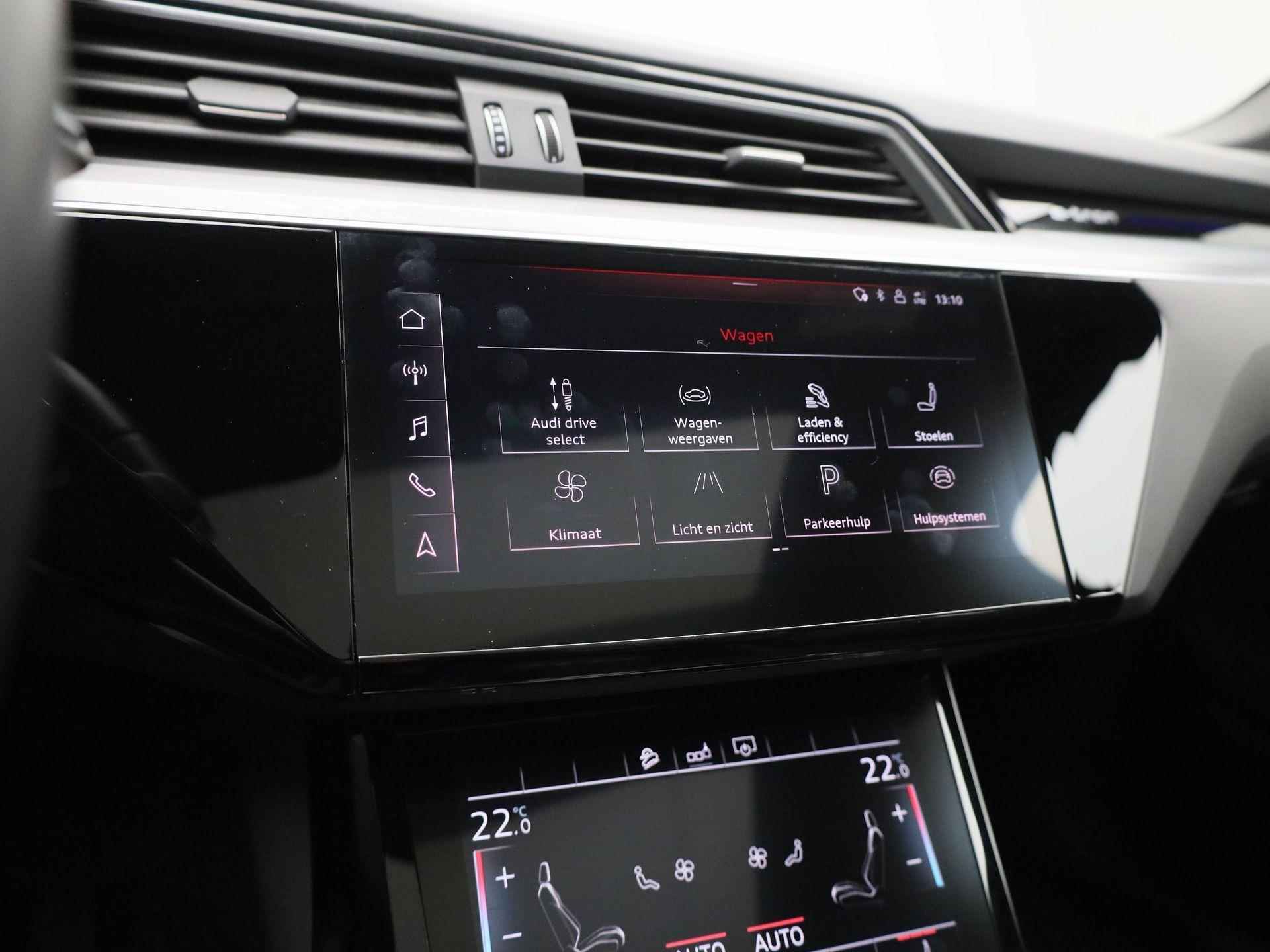 Audi e-tron e-tron 55 quattro advanced 95 kWh | Automaat | Leder | Navigatie | Camera spiegels | | Bang & Olufsen | Virtual cockpit | DAB | Stoel verwarming | Camera | Climate control | LMV | DAB - 36/51