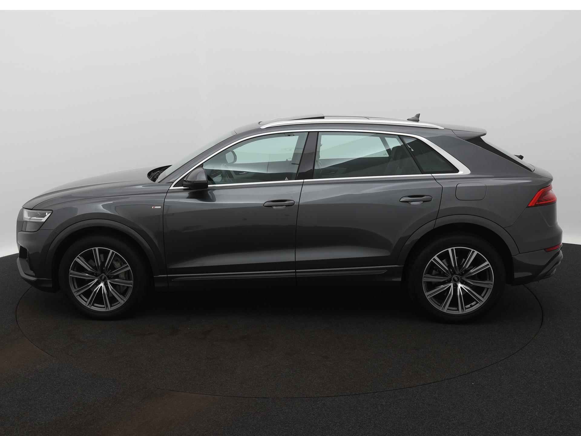 Audi Q8 55 TFSI e quattro Pro Line S 381 PK | S-line | Automaat | Navigatie | Panoramadak | Cruise Control | Trekhaak | Stoelverwarming | Virtual Cockpit | LED | Lichtmetalen velgen | Parkeerhulp plus | Audi soundsystem | - 3/24