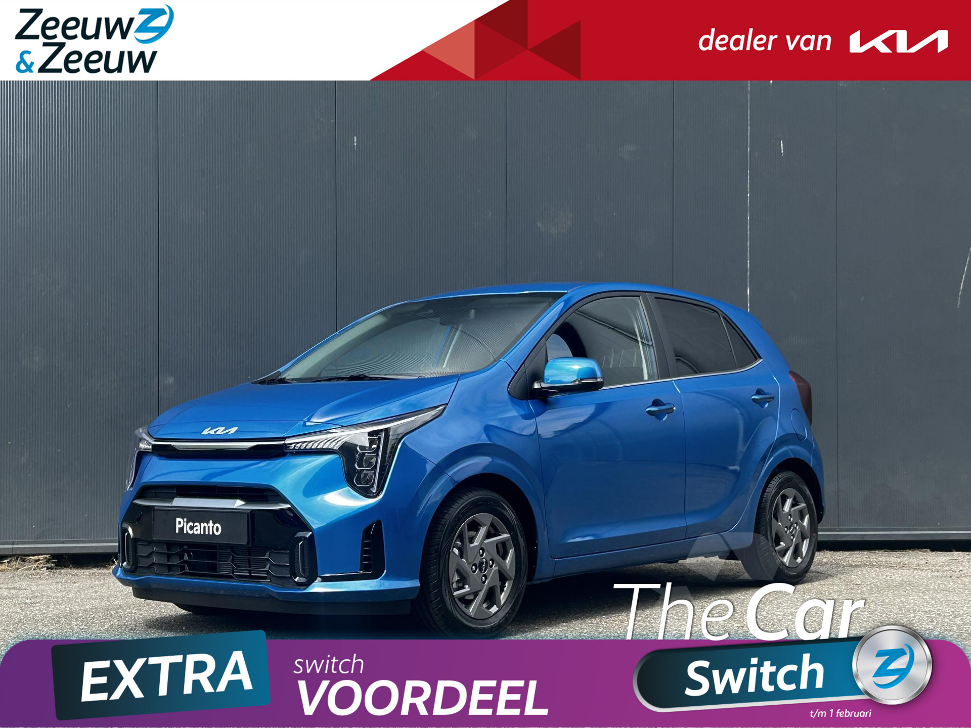 Kia Picanto 1.0 DPI DynamicPlusLine PRIVATE LEASE NU VANAF € 334.- PER MAAND | Parkeersensoren achterzijde en  achteruitrijcamera | Privacy glass | Elektrisch inklapbare buitenspiegels | Prijs is inclusief actiekorting