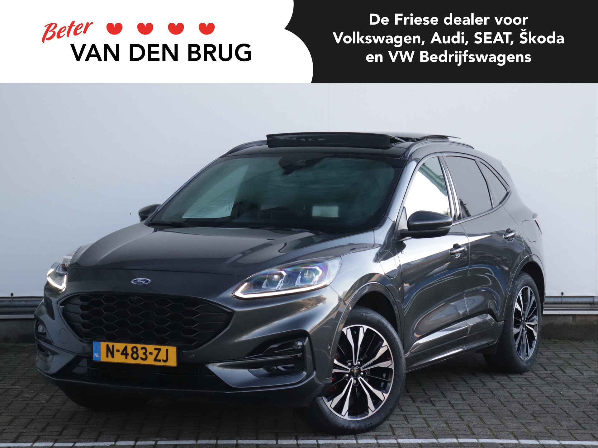 Ford Kuga 2.5 PHEV ST-Line X 225pk Automaat | Panoramadak | Trekhaak | Head Up | Camera | Stoel- & Stuurverwarming | Dealer onderhouden