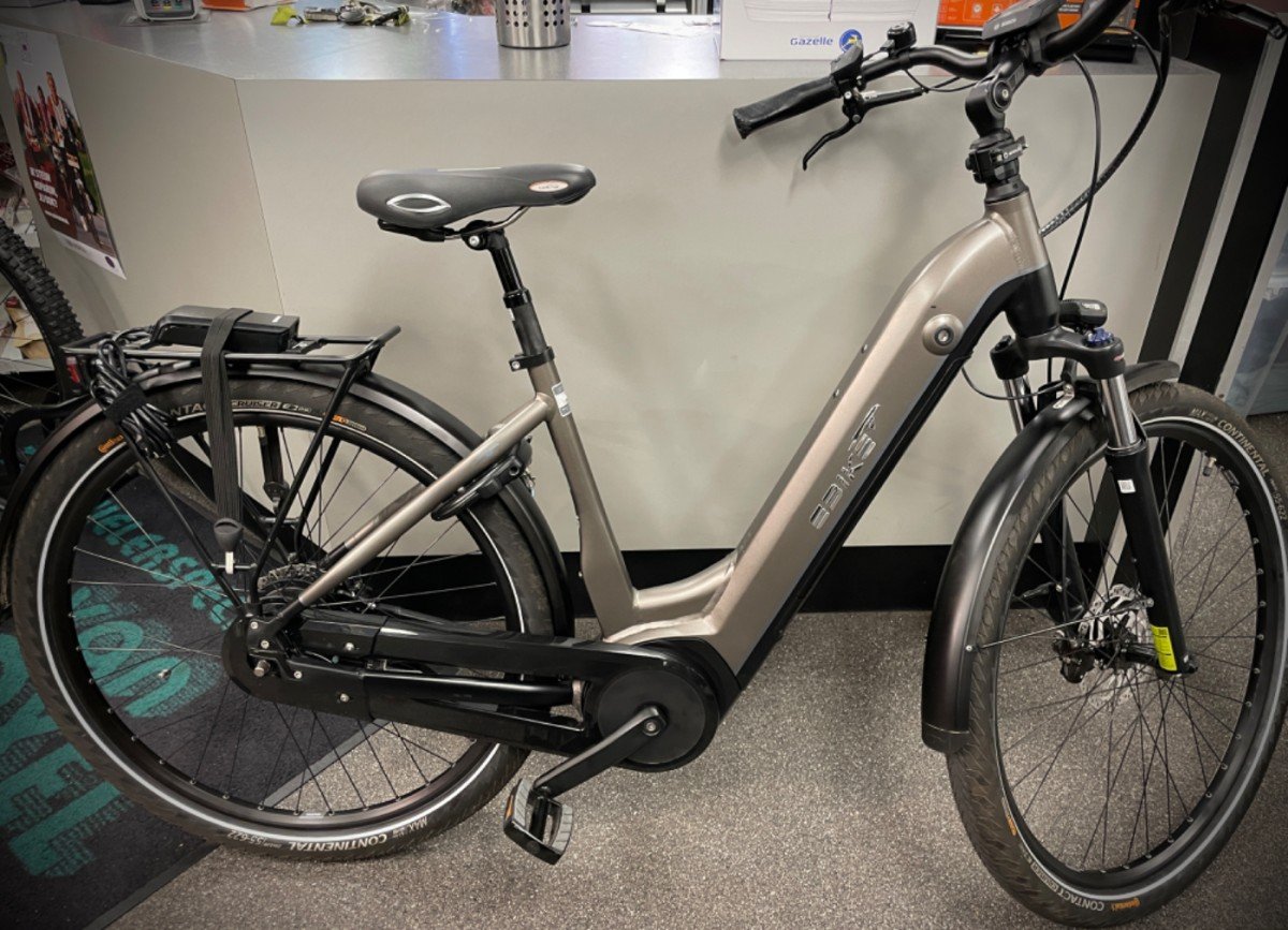 Ebike Das Original E-bike Dames monotube grijs 50cm S_M 2021