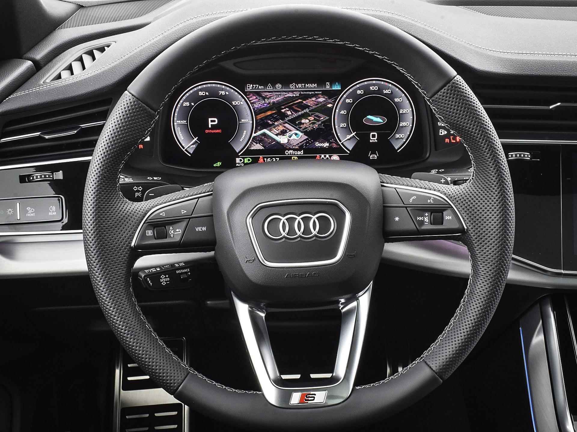 Audi Q8 55 TFSIe 394pk Tiptronic Quattro Pro line S | Keyless | Luchtvering | B&O 3D | Elek. Trekhaak | Elek. Voorstoelen | 360 Camera | Garantie t/m 30-07-2026 of 100.000km - 22/41