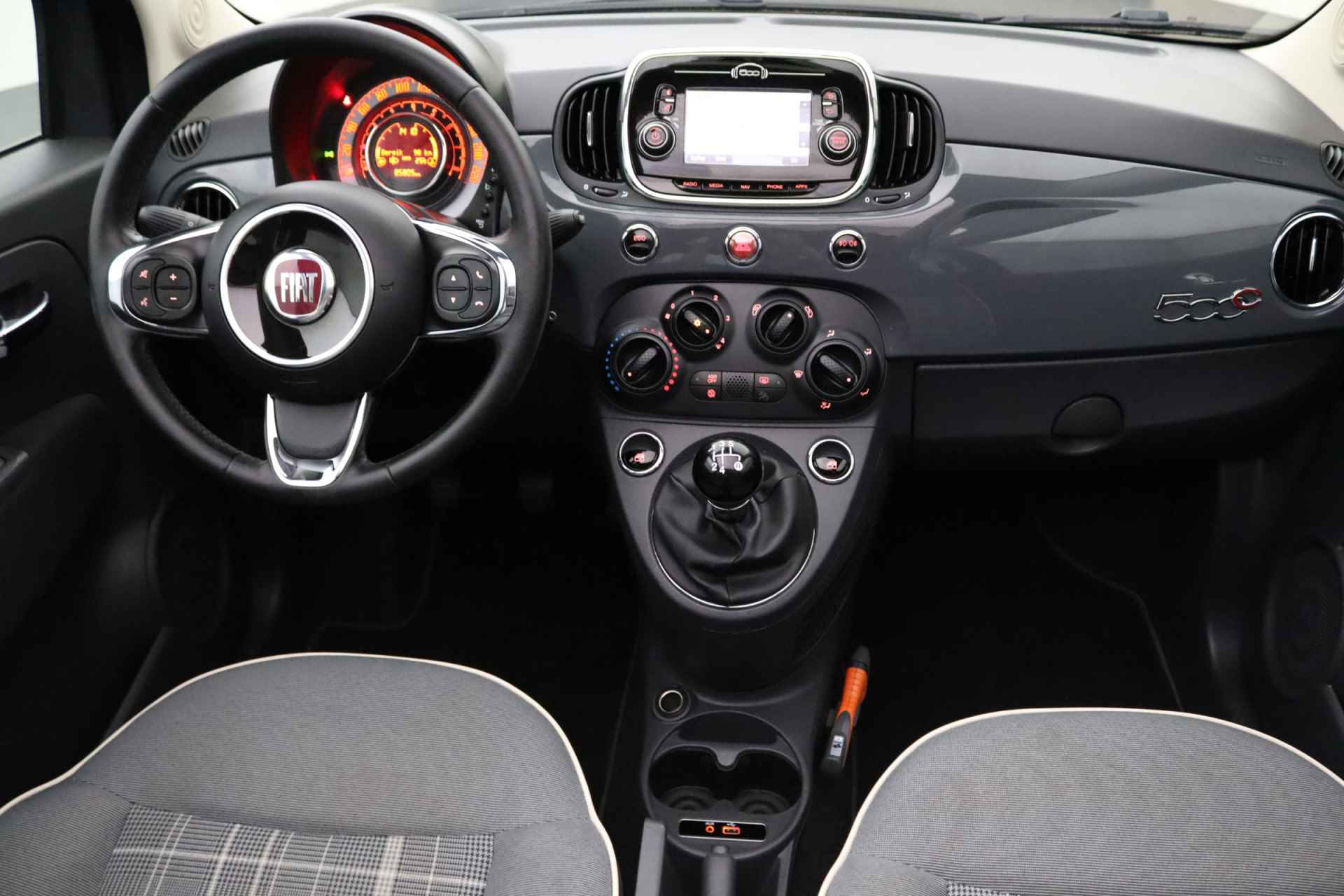 Fiat 500C 0.9 TwinAir Turbo Lounge | Elektrisch bedienbaar open dak | Airconditioning | Navigatie - 21/28