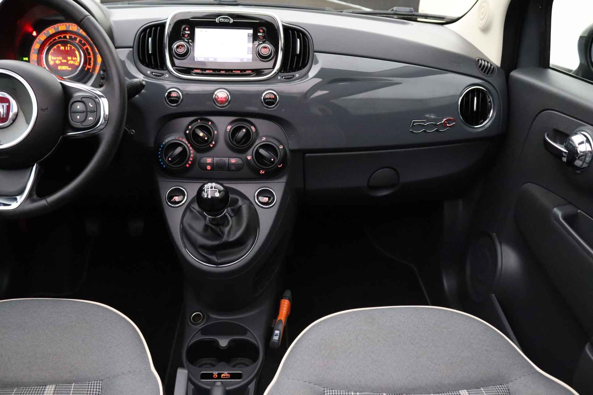 Fiat 500C 0.9 TwinAir Turbo Lounge | Elektrisch bedienbaar open dak | Airconditioning | Navigatie - 23/28