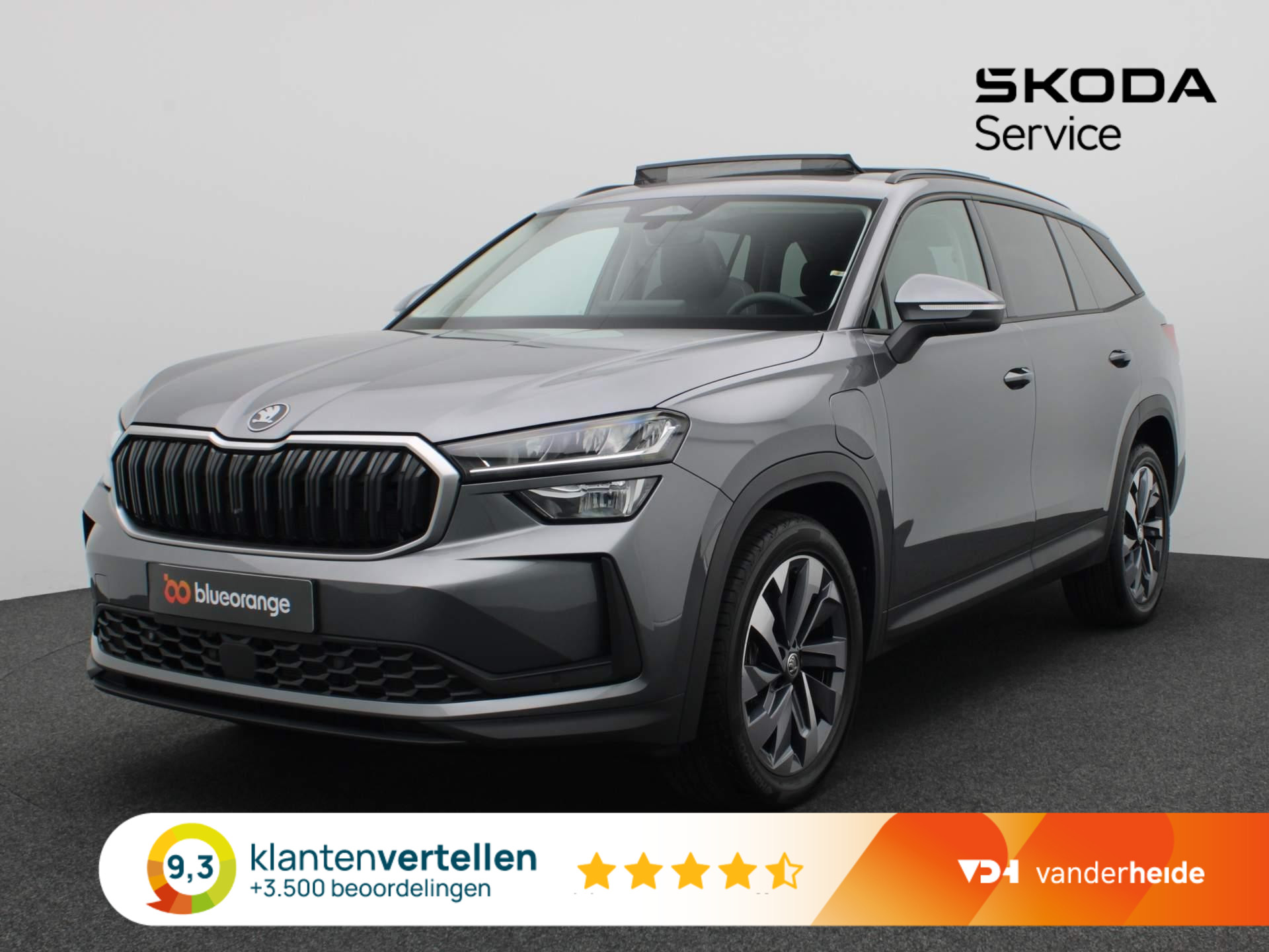 Skoda Kodiaq 1.5 TSI PHEV Business Edition 204PK DSG Side assist, panoramadak, elektrische achterklep, adaptieve cruise controle, trekhaak, 19" lichtmetalen velgen