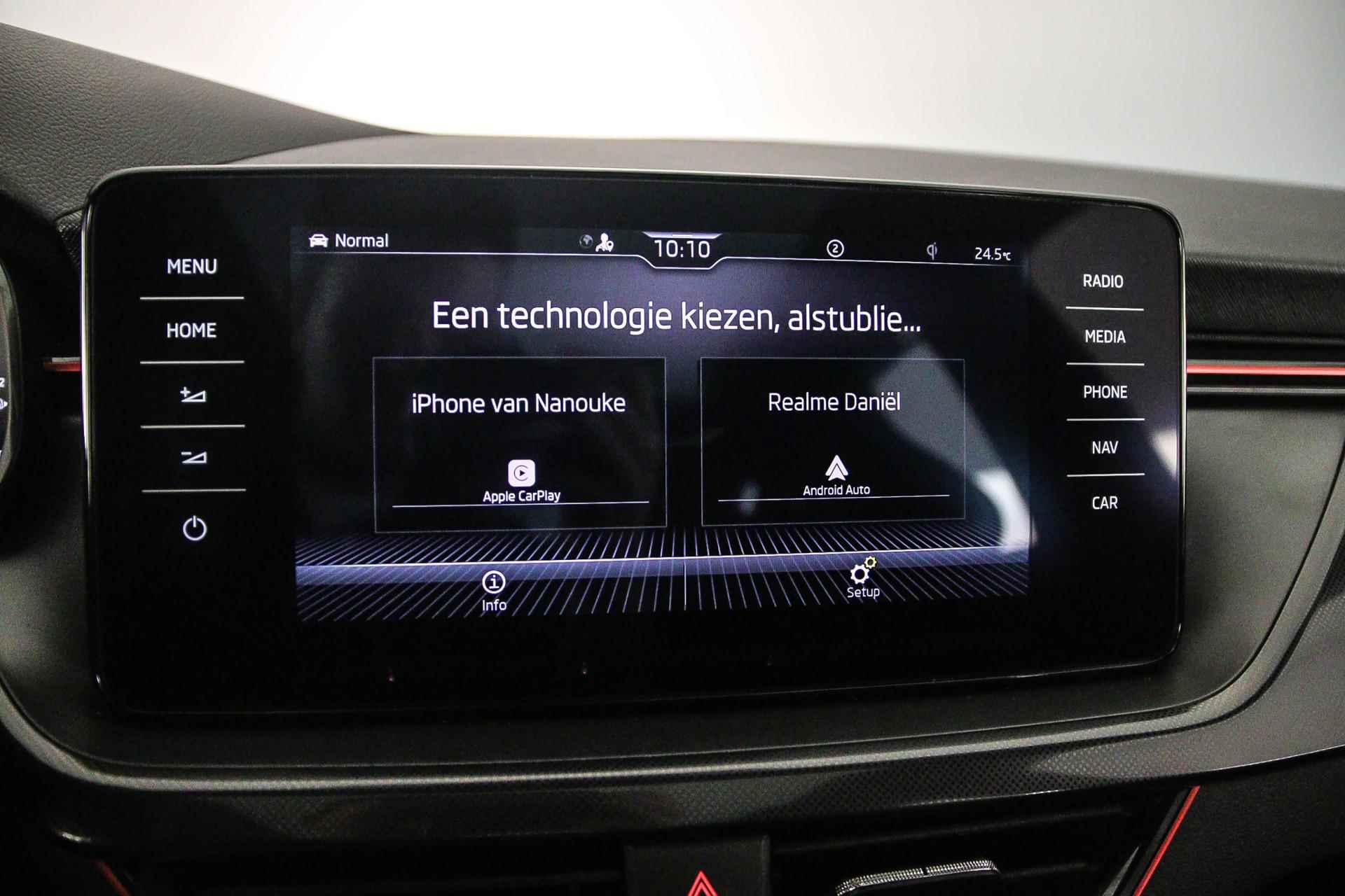 Škoda Scala Sport Business 1.0 TSI 110pk DSG Automaat Adaptive cruise control, Panoramadak, Navigatie, Achteruitrijcamera, Stoelverwarming, Parkeersensoren, Airco, DAB, LED verlichting - 28/43